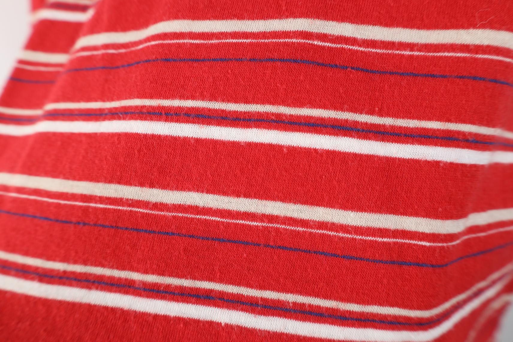Vintage Vintage 70s 80s Streetwear Block Knit Golf Polo Shirt Red Size US L / EU 52-54 / 3 - 10 Thumbnail
