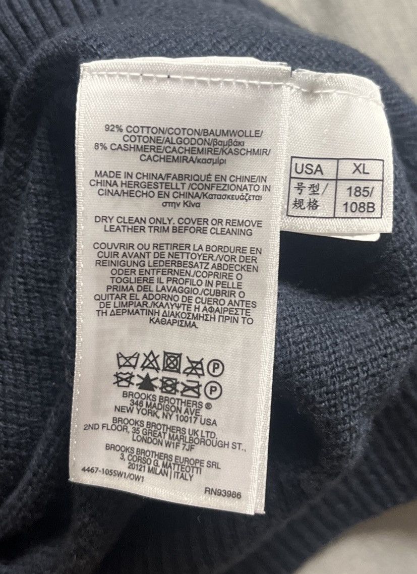 Brooks Brothers Navy Brooks Brothers Quarter Zip Sweater Size US XL / EU 56 / 4 - 6 Thumbnail