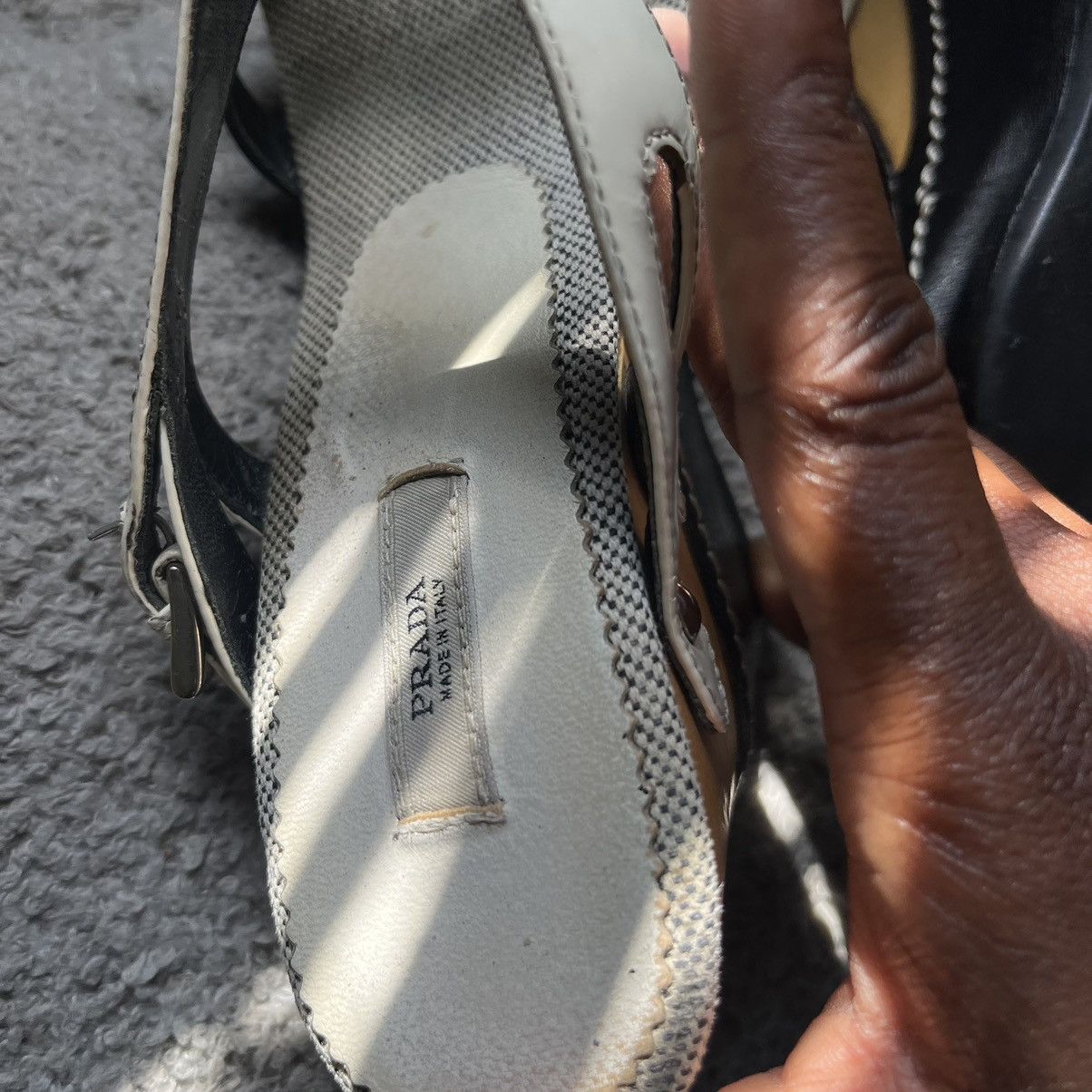 Prada Prada ivory wedge heels Size US 5.5 / IT 35.5 - 12 Thumbnail