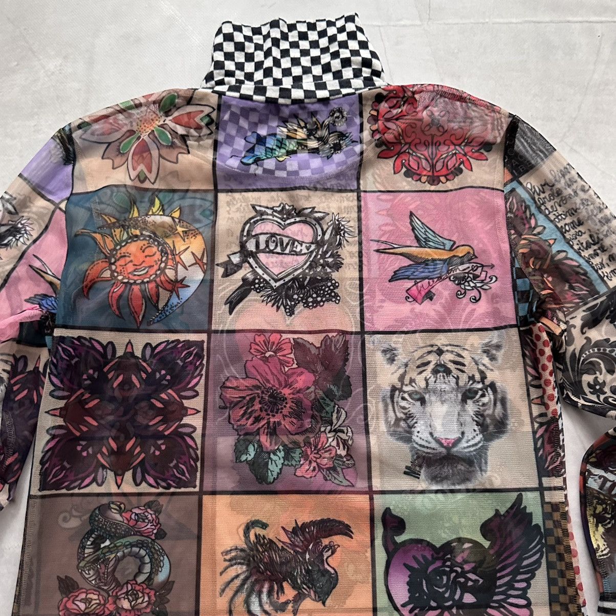 Hysteric Glamour × Undercover Mesh Top Tattoo Long Sleeve T Shirt Sarah Pacini JPG Vibe Size L / US 10 / IT 46 - 18 Thumbnail