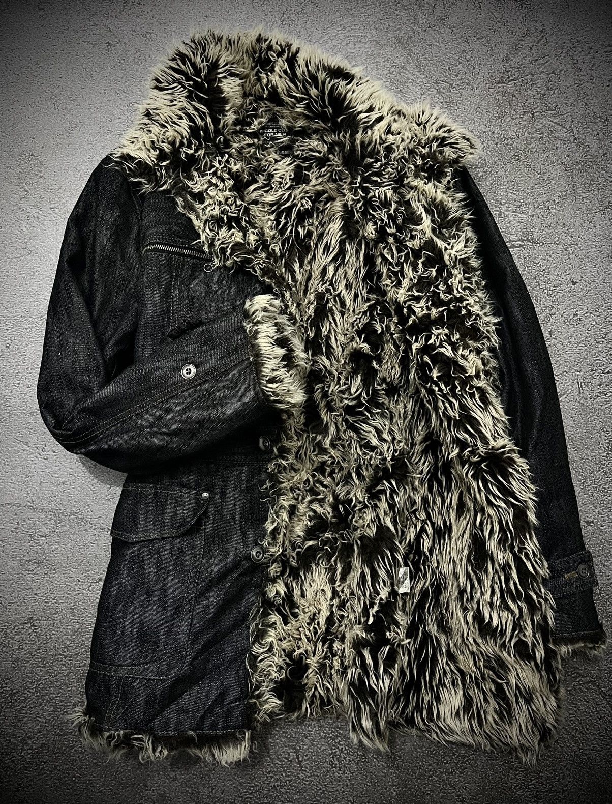 Nicole Club 2000s NICOLE CLUB FOR MEN VKEI STYLE FUR LINER JACKET Size US L / EU 52-54 / 3 - 7 Thumbnail