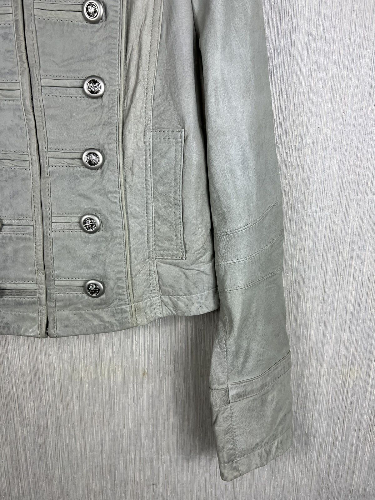 If Six Was Nine Vintage Rock’N Blue napoleon button leather jacket military Size XS / US 0-2 / IT 36-38 - 6 Thumbnail