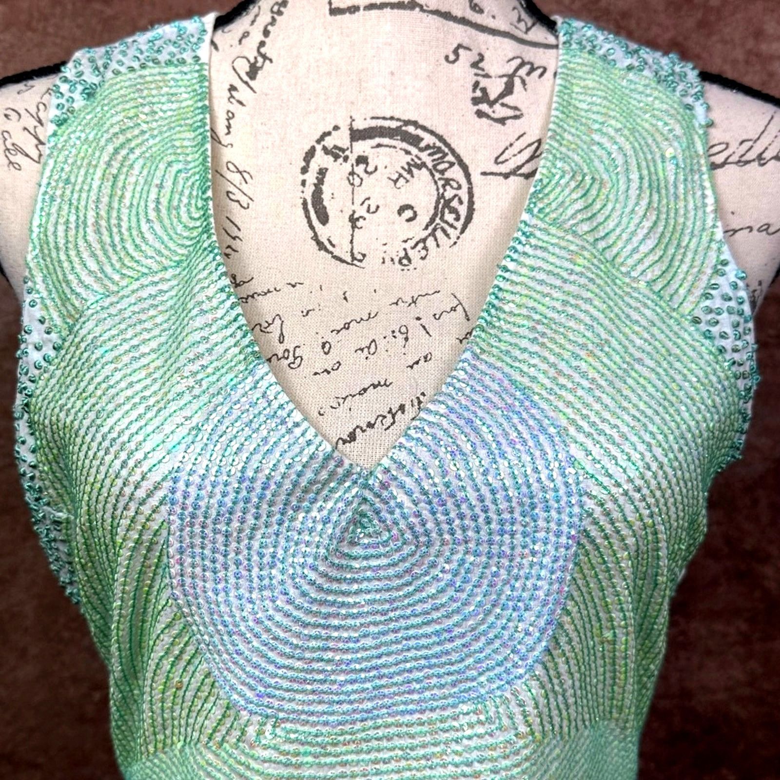 Other Nougat London Sequined Tie Back Top Blue/Turquoise/Green 2 Size XS / US 0-2 / IT 36-38 - 7 Thumbnail