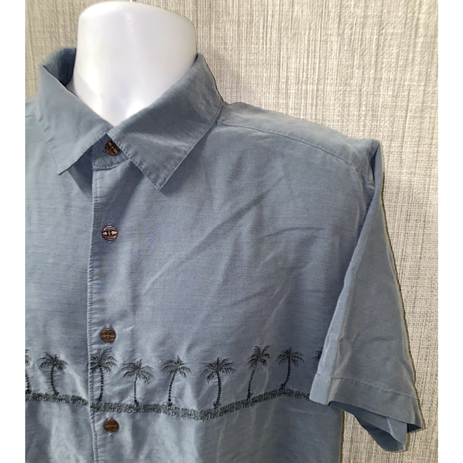 Quiksilver Quiksilver Waterman Mens Blue Short Sleeve Aloha Style Hawaiian Shirt Size L Size US L / EU 52-54 / 3 - 2 Thumbnail