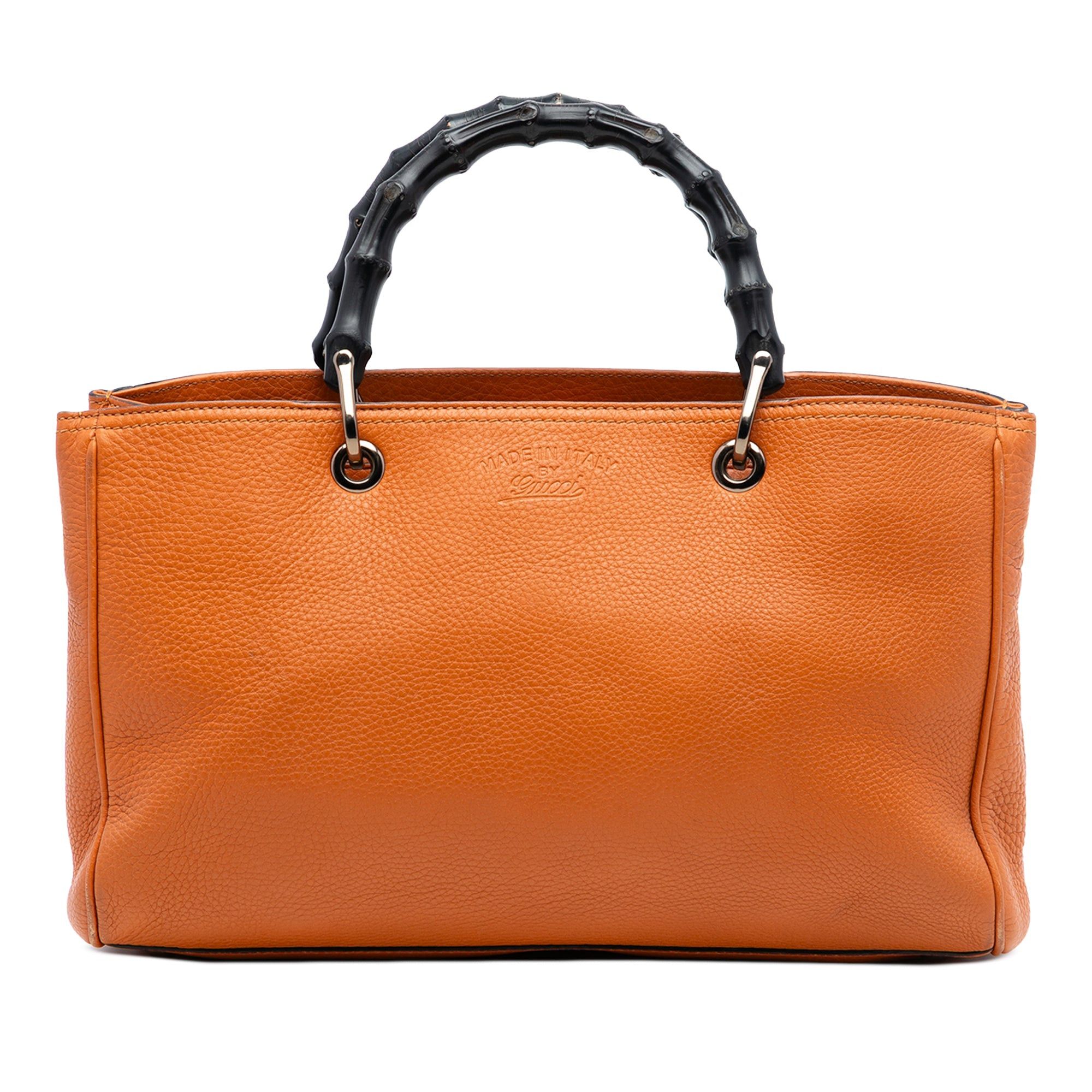 Gucci Medium Calfskin Bamboo Shopper Satchel Size ONE SIZE - 1 Thumbnail