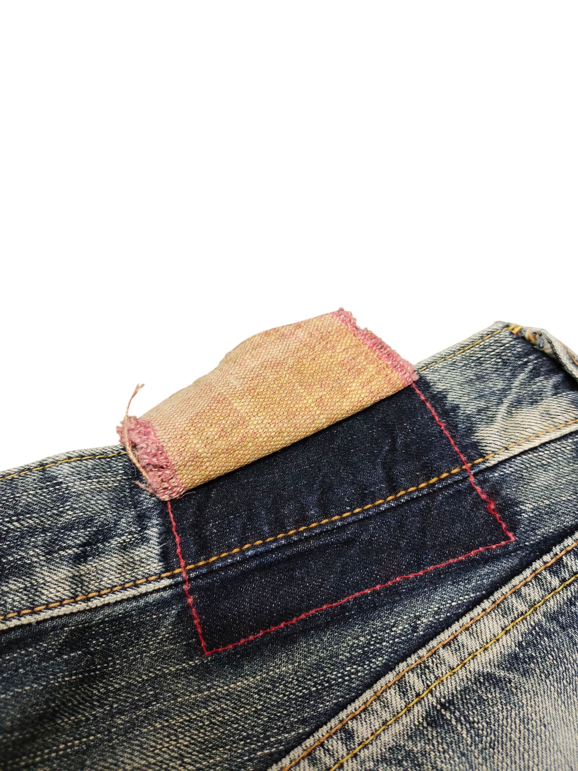 Comme des Garcons × Undercover Vintage Edwin 504 Japan Clawmark Distress Jeans Loose Fit Size US 30 / EU 46 - 14 Thumbnail