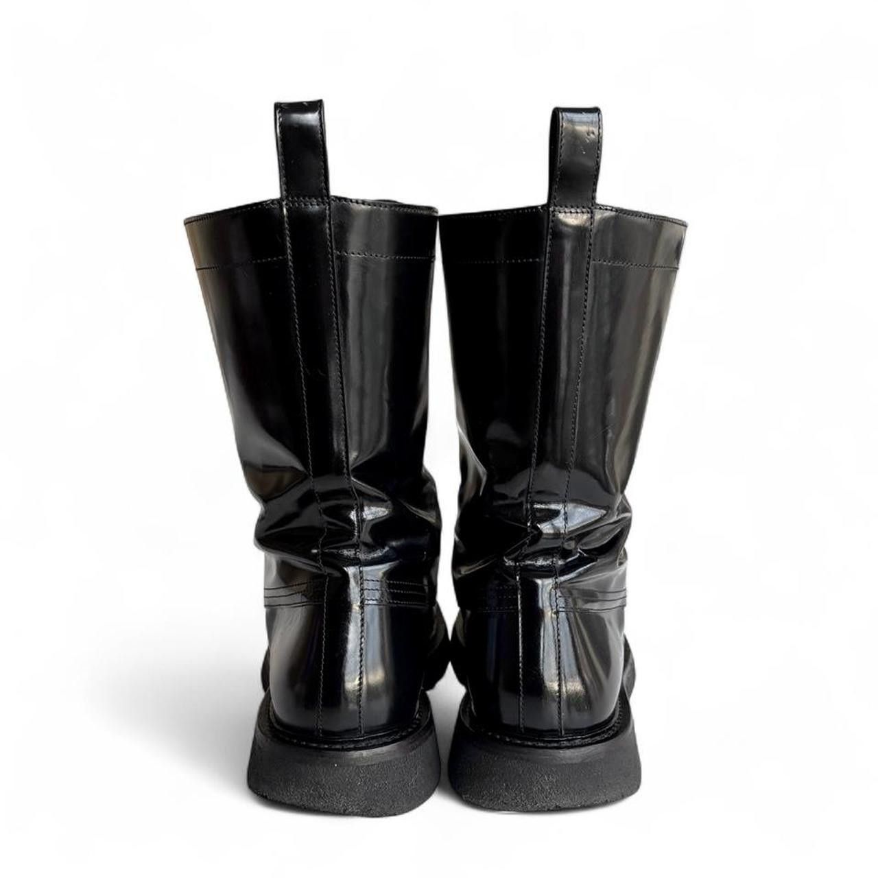 From The First From The First Black Leather Lorenzo Navigate Boots 42 Size US 9 / EU 42 - 4 Thumbnail