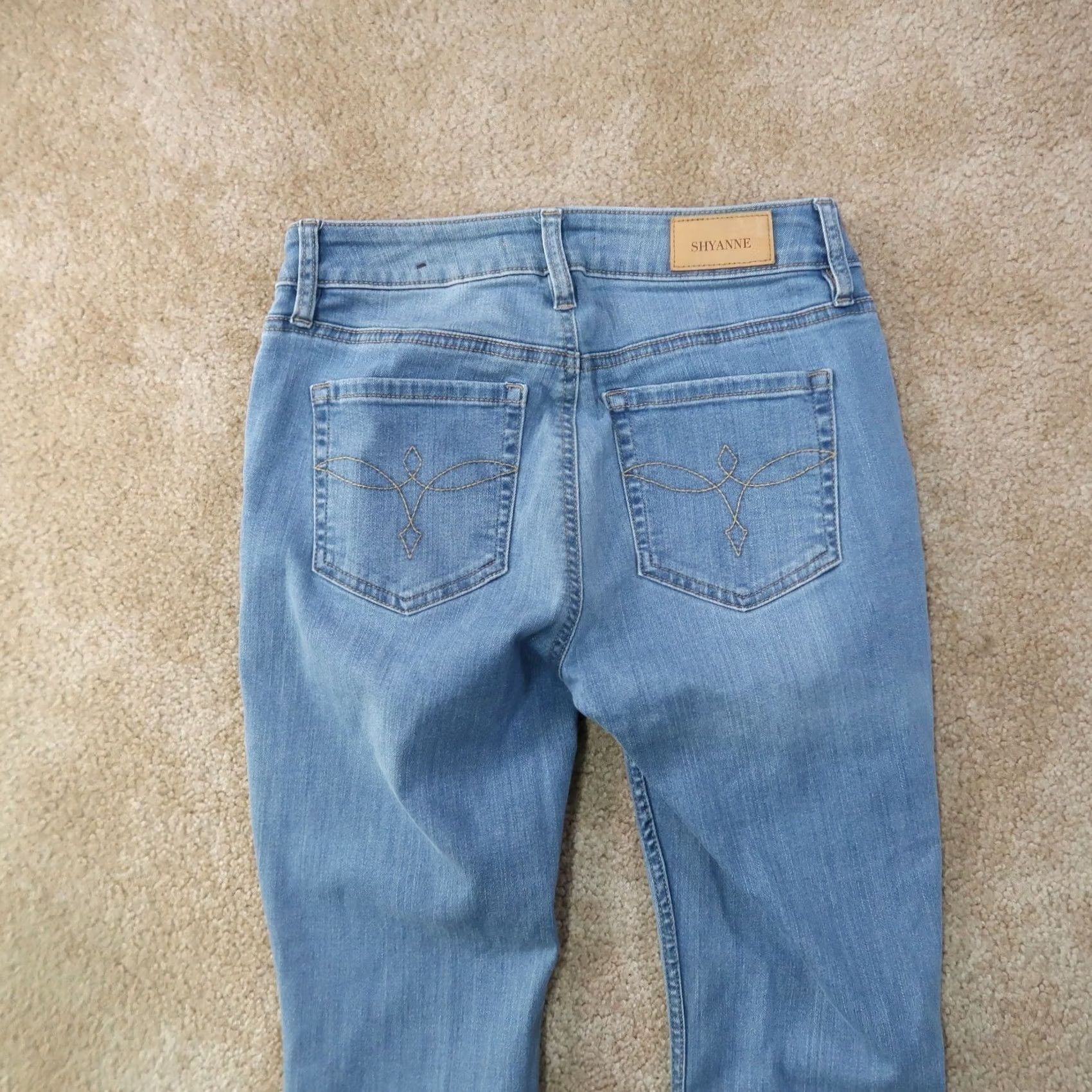 Vintage Shyanne Jeans Womens 28x34 Bootcut Denim Stretch 5-Pocket Medium Blue" Size 28" / US 6 / IT 42 - 5 Thumbnail