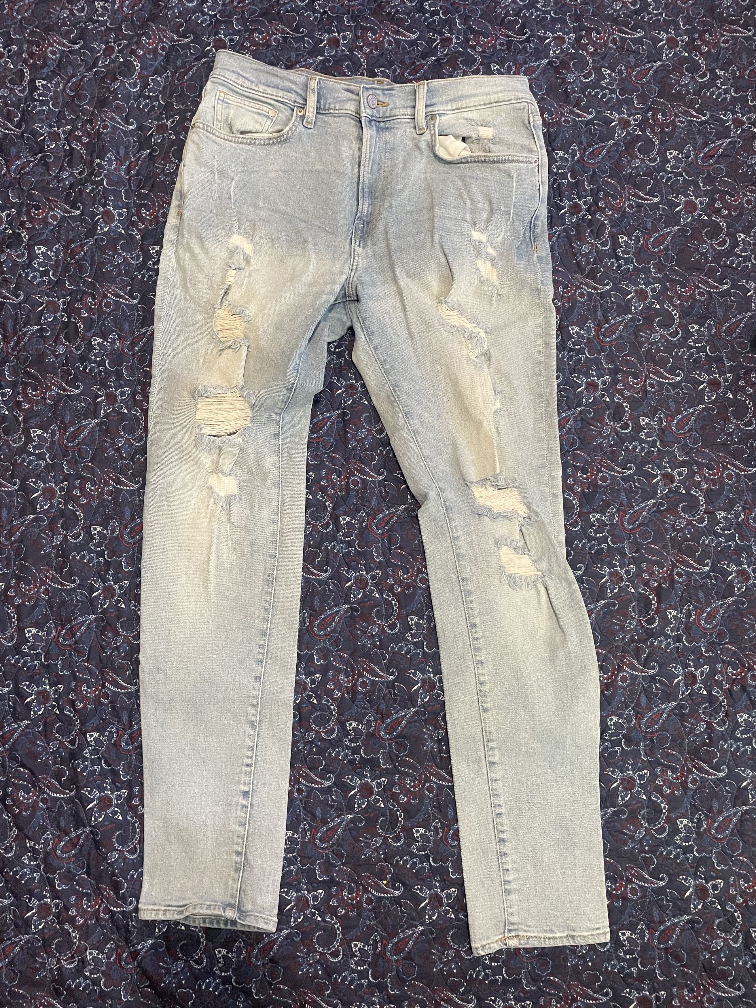 H&M H&M Distressed Skinny Denim Size US 36 / EU 52 - 1 Thumbnail