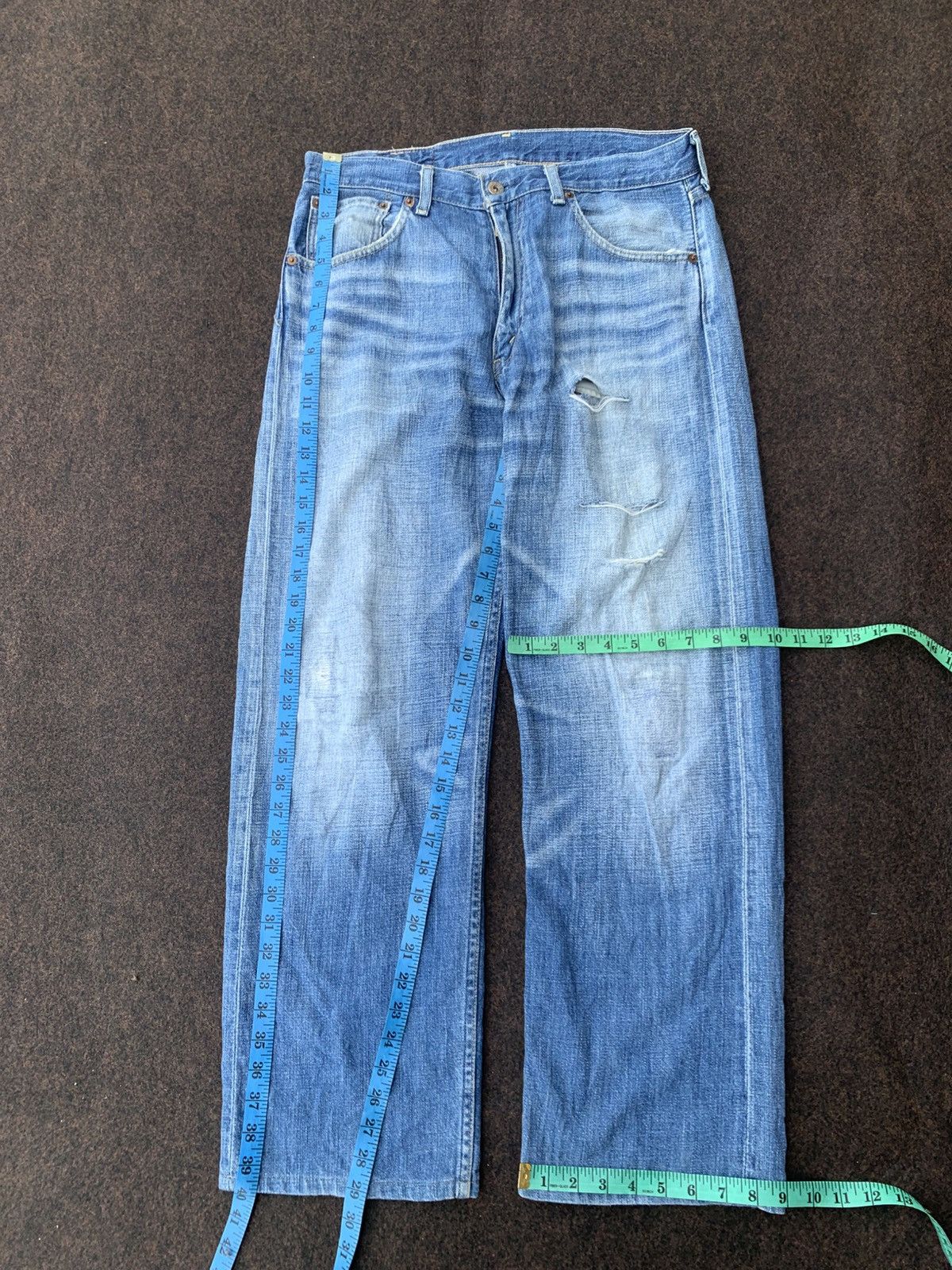 Levi's DISTRESSED LEVIS 503 NICE FADE.MADE IN JAPAN 🇯🇵 Size US 32 / EU 48 - 3 Thumbnail