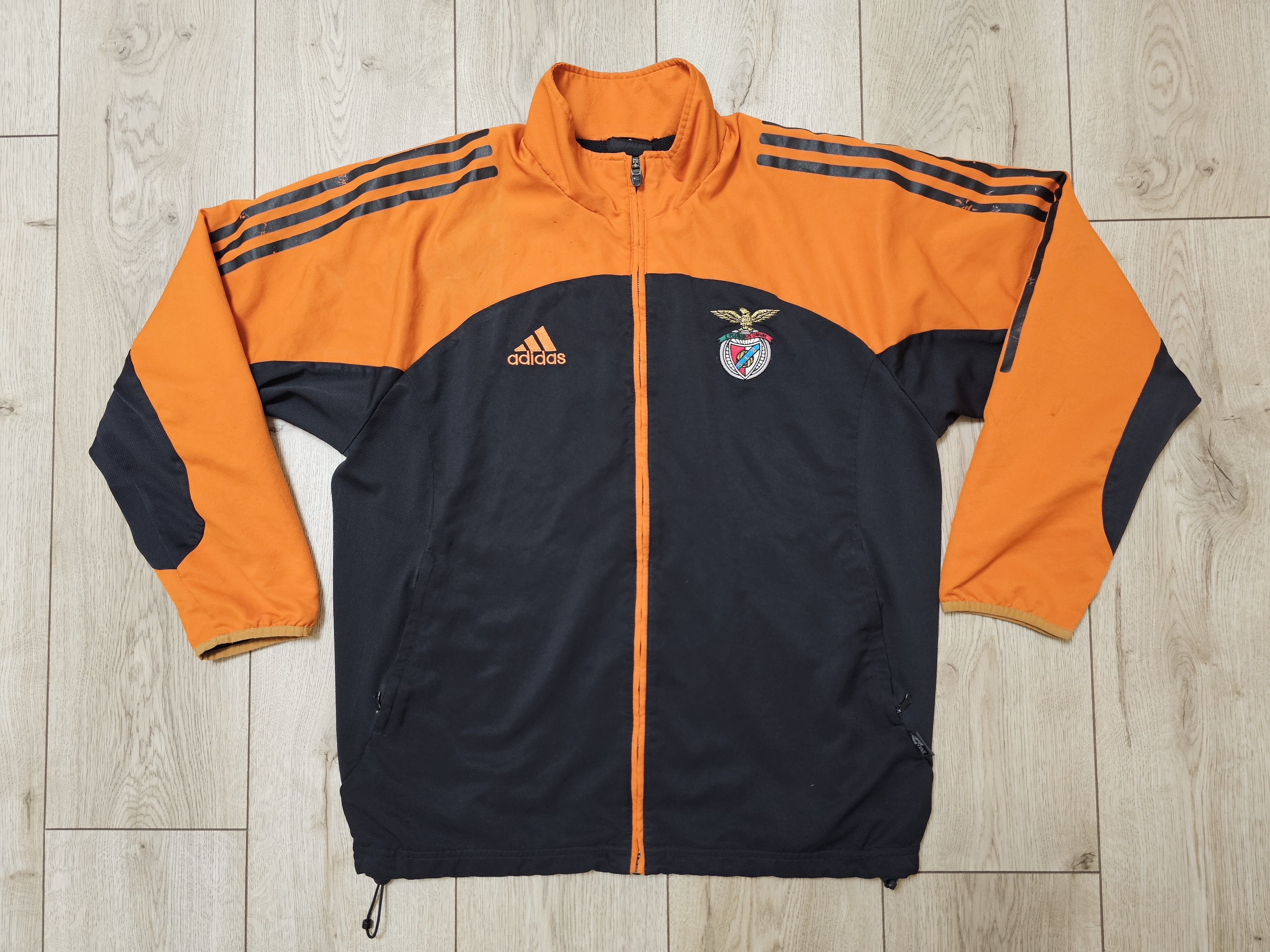 Adidas × All Sport × Vintage BENFICA 2002 VINTAGE TRAINING FOOTBALL SOCCER JACKET ZIP Size US S / EU 44-46 / 1 - 1 Thumbnail