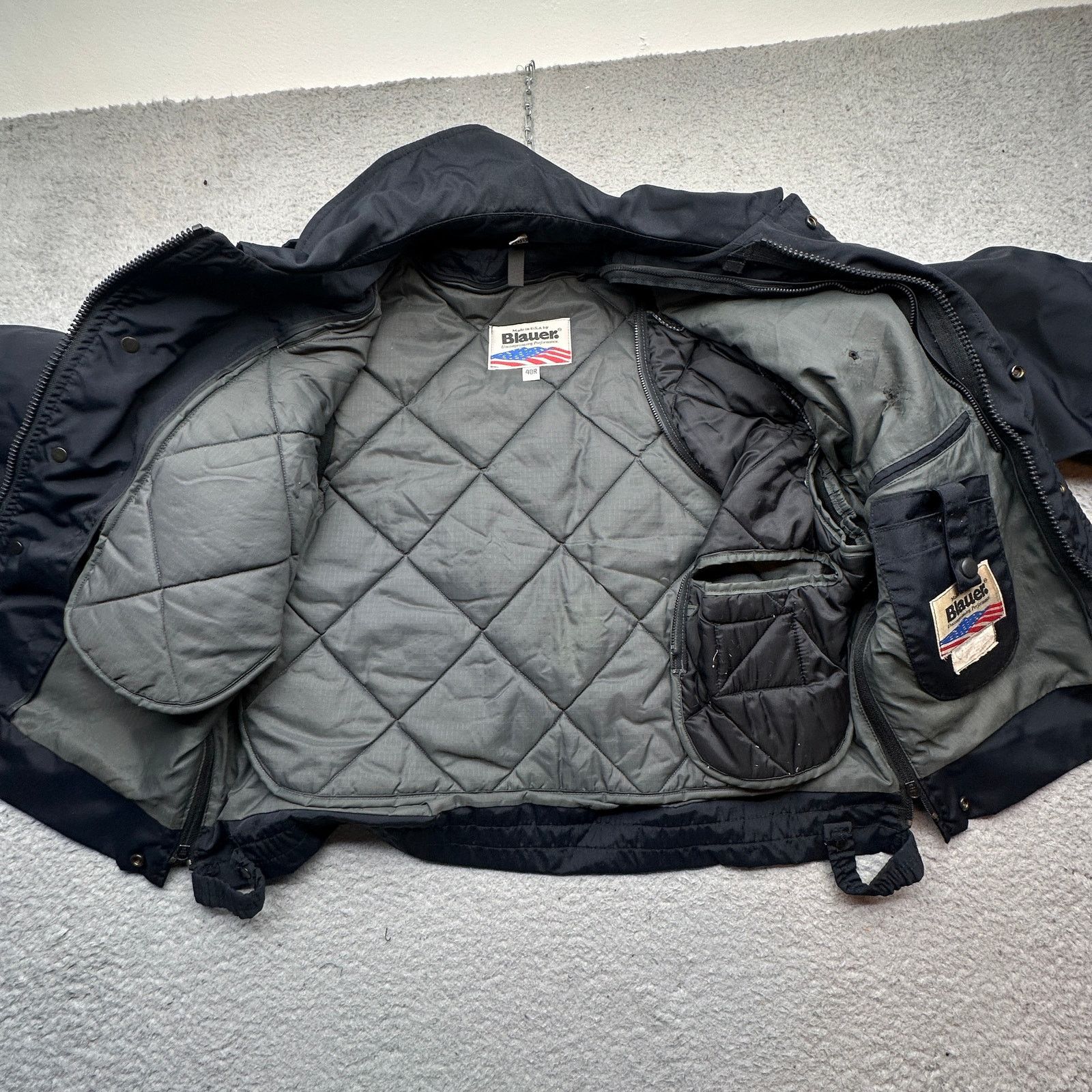 Other Blauer Thermolite Insulated Police Bomber Jacket 40R Medium Size US M / EU 48-50 / 2 - 12 Thumbnail