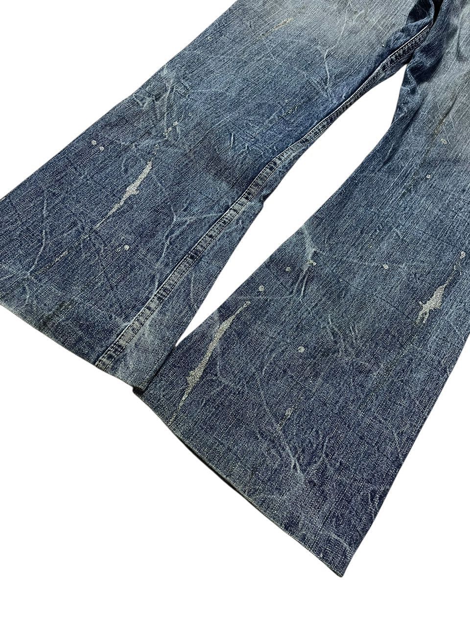 Japanese Brand Distressed Sorridere Flare Skull Denim Size US 34 / EU 50 - 13 Thumbnail