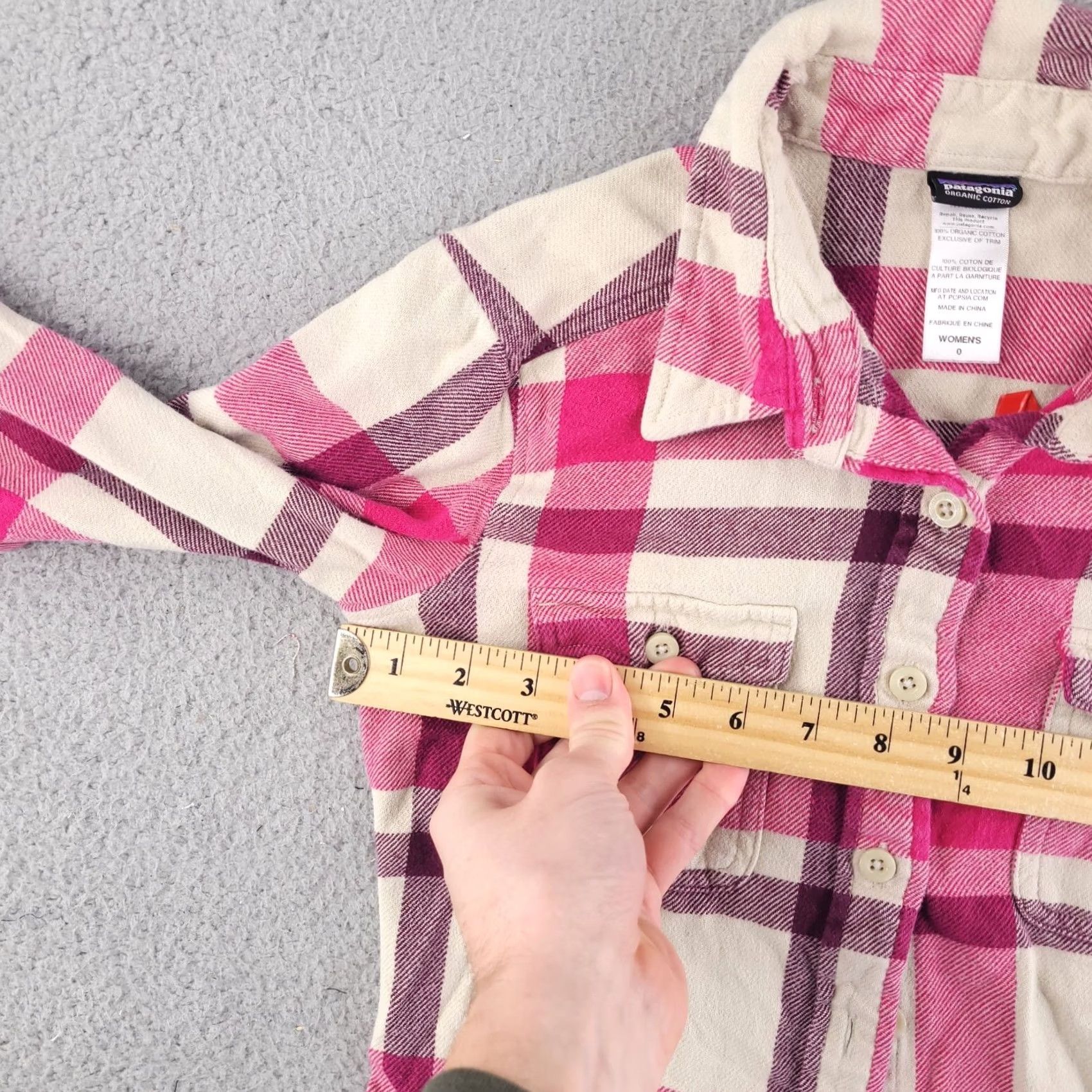 Patagonia Patagonia Shirt Womens Size 0 Flannel Button-Up Long Sleeve Pink Plaid Size XS / US 0-2 / IT 36-38 - 5 Thumbnail