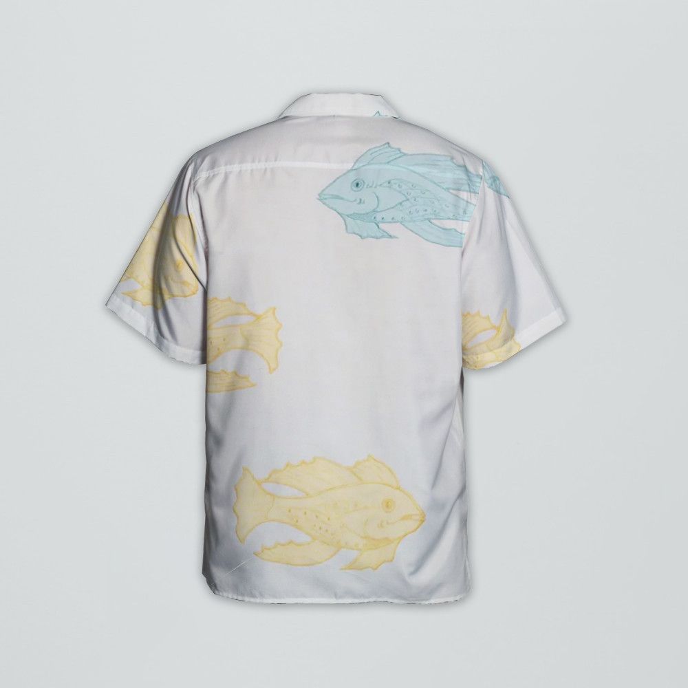 Designer Piscine Applique Short Sleeve Shirt White Size US S / EU 44-46 / 1 - 4 Thumbnail