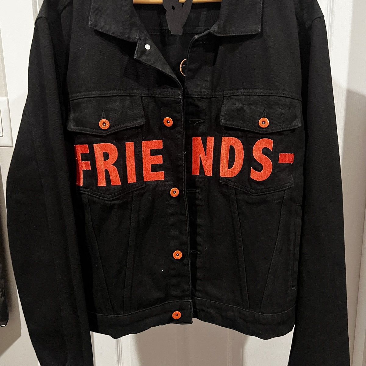 Vlone Vlone Friends Denim Jacket Size US XL / EU 56 / 4 - 4 Thumbnail