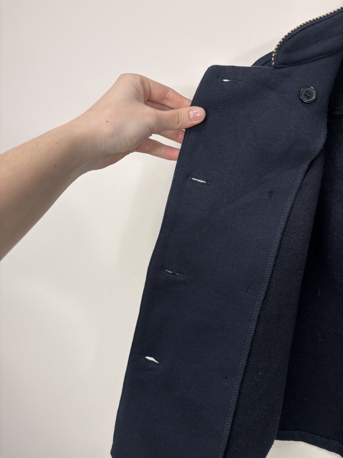 Purdey Women’s Navy Blue Double Breasted Structured Jacket