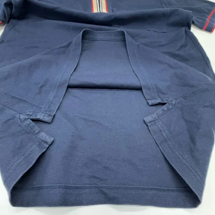 Burberry Burberry Burberry Navy Striped Short Sleeve Polo Shirt-250 Size US S / EU 44-46 / 1 - 8 Thumbnail