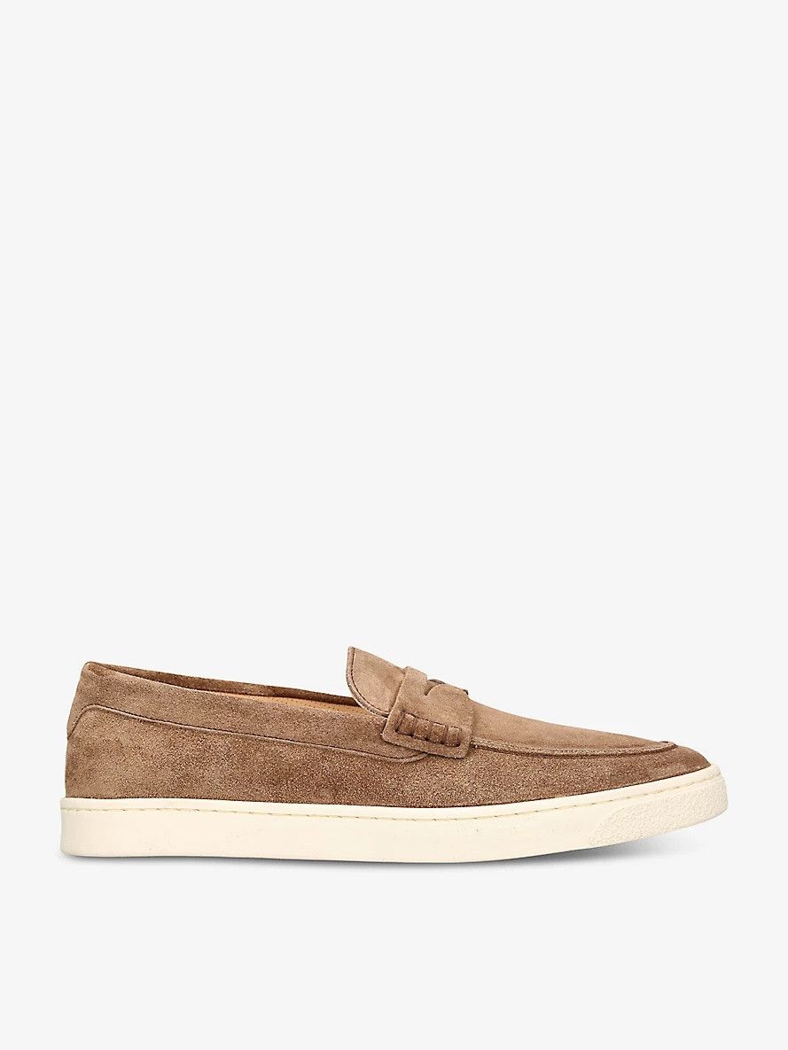 Brunello Cucinelli o1w1db10125 Loafers Sneakers in Brown Size US 10 / EU 43 - 1 Thumbnail