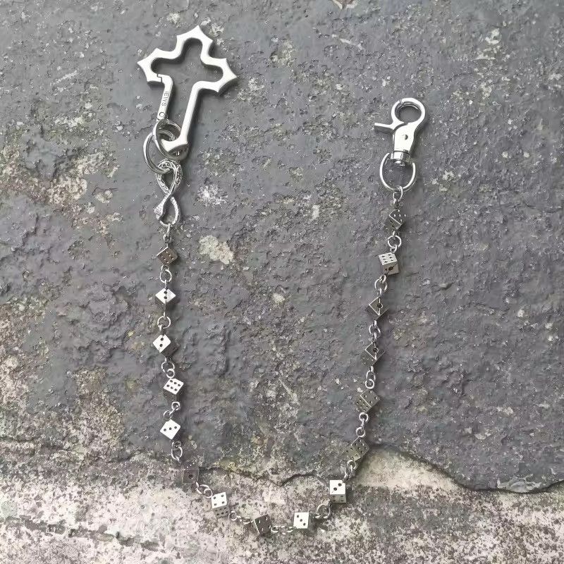 Jewelry Cross Dice Wallet Chain Size ONE SIZE - 6 Thumbnail