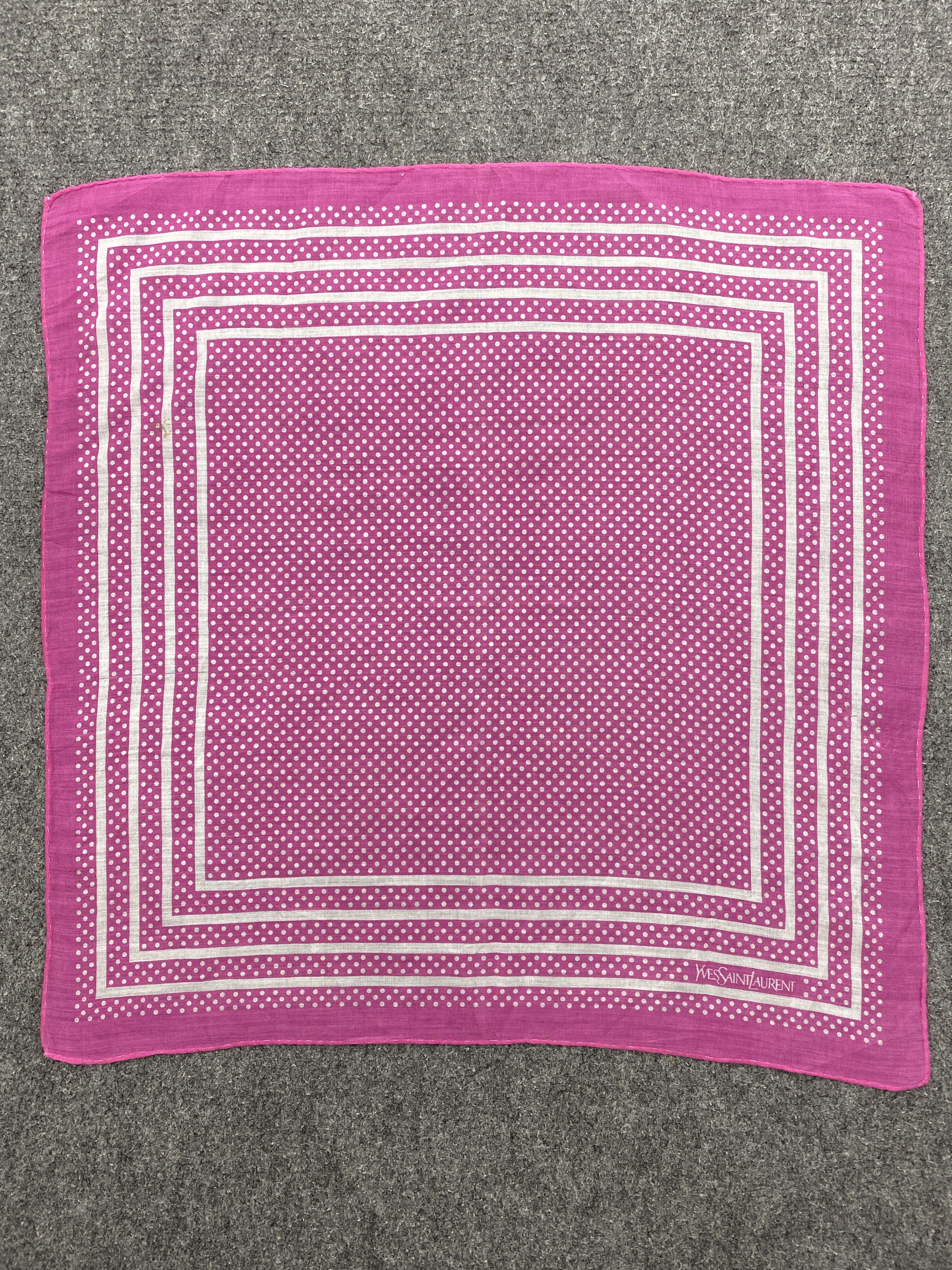Yves Saint Laurent Yves Saint Laurent Handkerchief / Neckerchief HKC0839 Size ONE SIZE - 4 Thumbnail