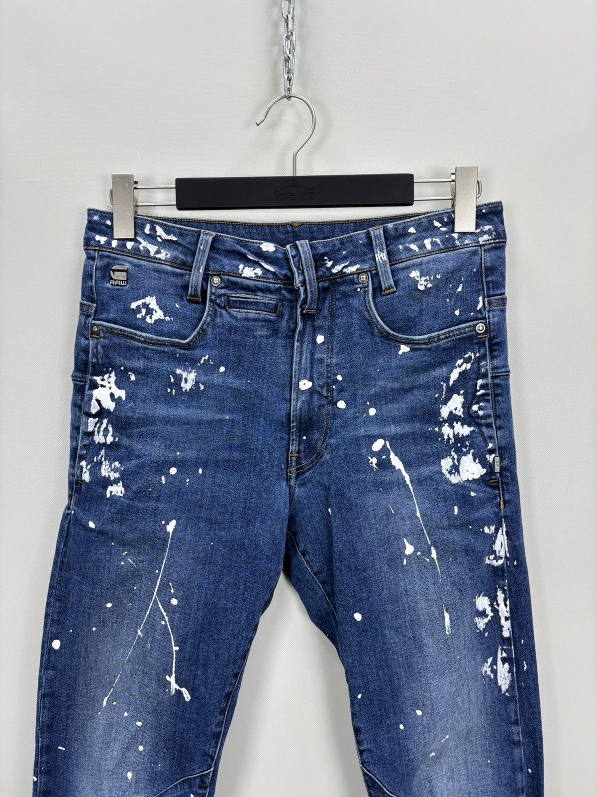 G-Star Mens jeans G Star Raw D Staq Size 29 Color Blue Size US 29 - 3 Thumbnail