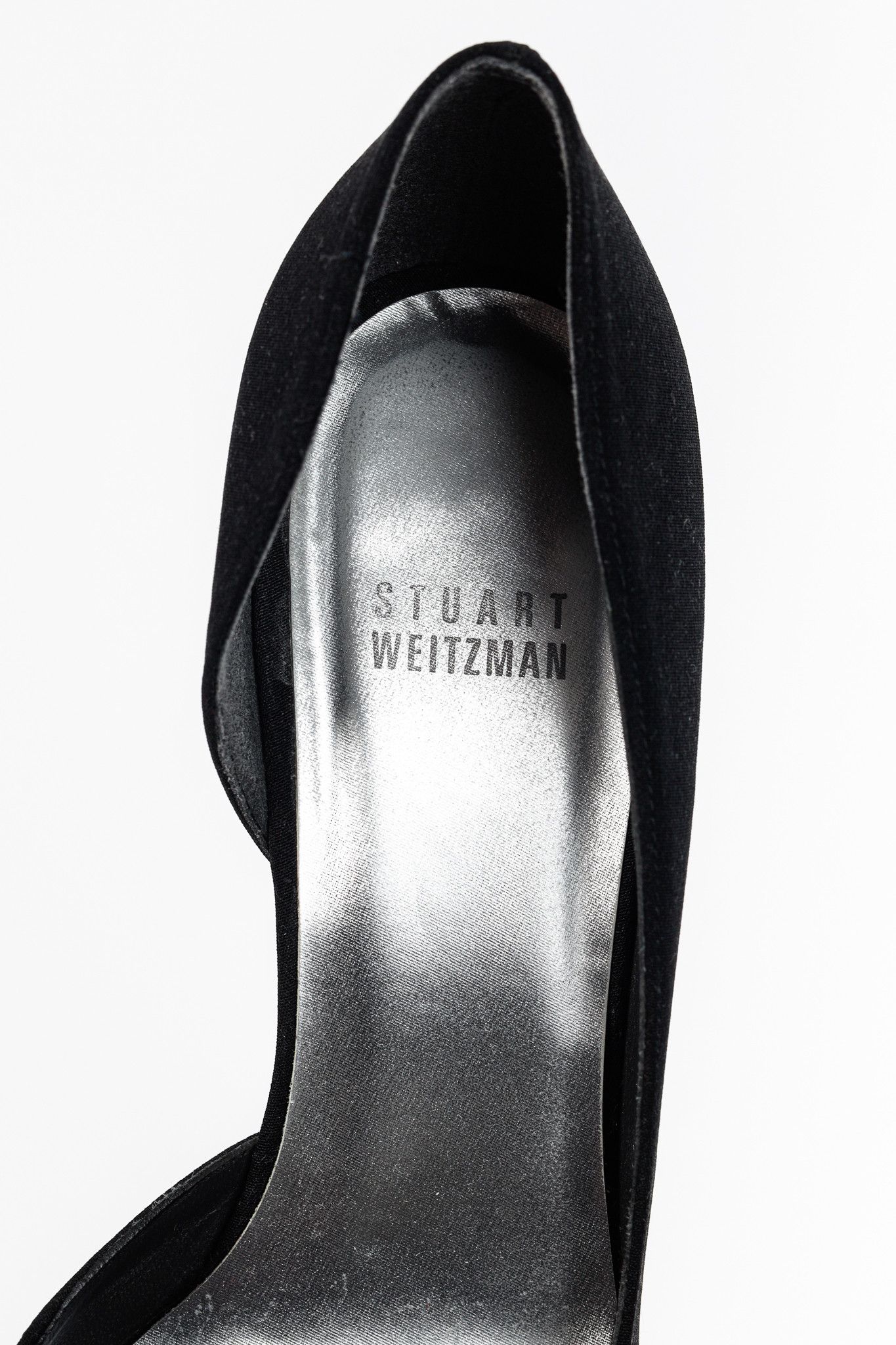 Stuart Weitzman Stuart Weitzman Black Fabric Pointed-Toe D'Orsay Pumps Size US 8 / IT 38 - 7 Thumbnail
