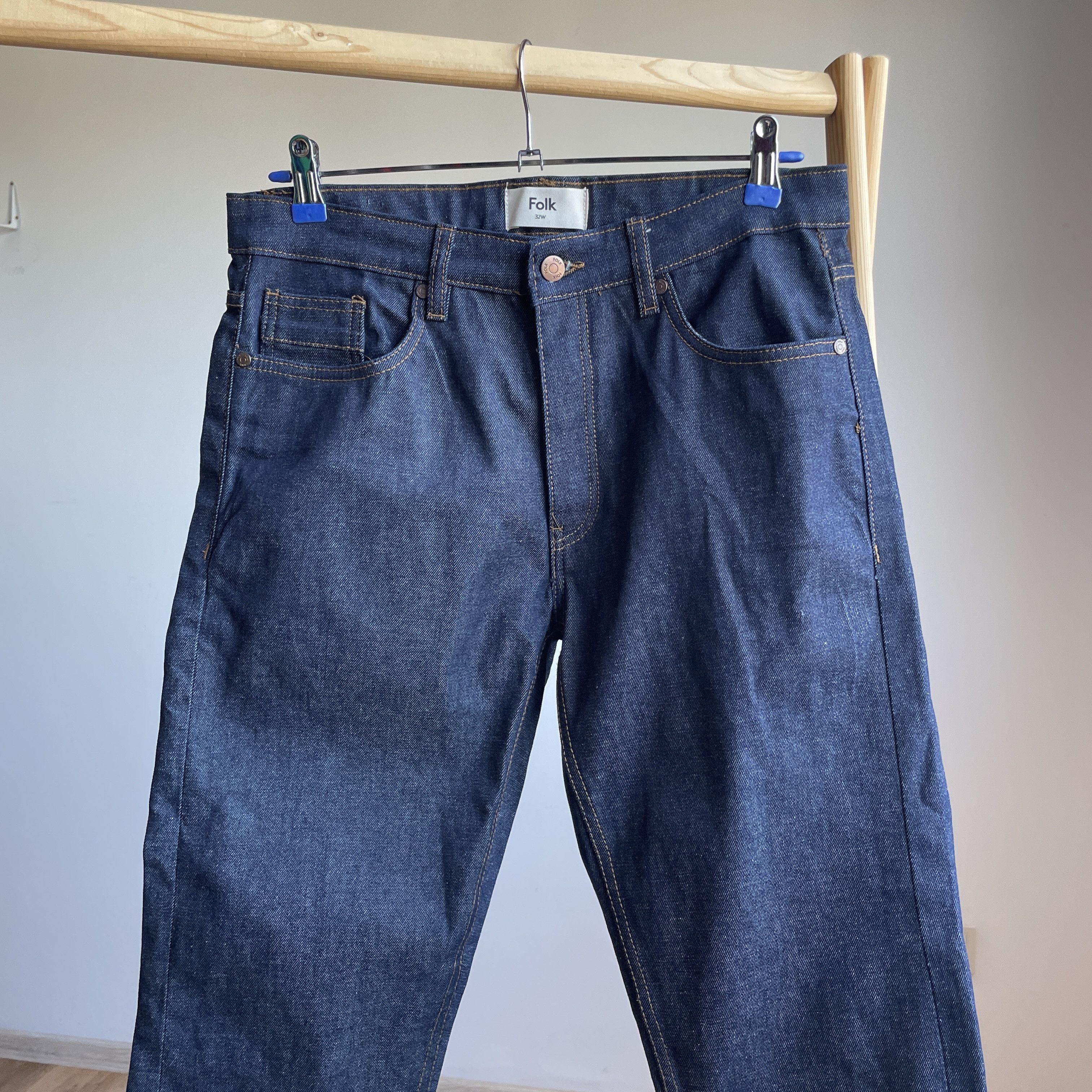 Folk Folk Raw Selvedge Slim Denim Size 32 Size US 32 / EU 48 - 3 Thumbnail