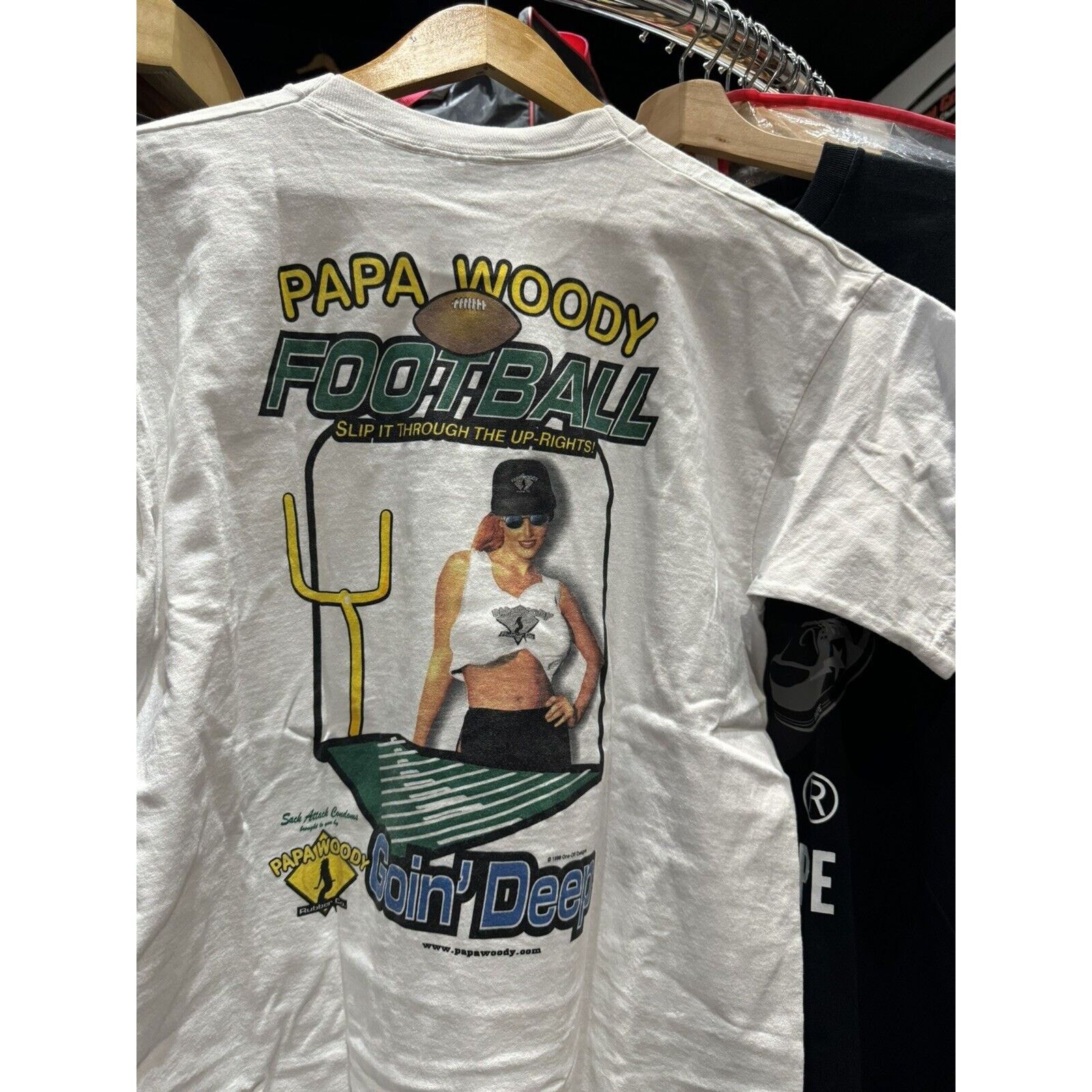1998 Papa Woody Football Goin Deep Pin Up Girl L