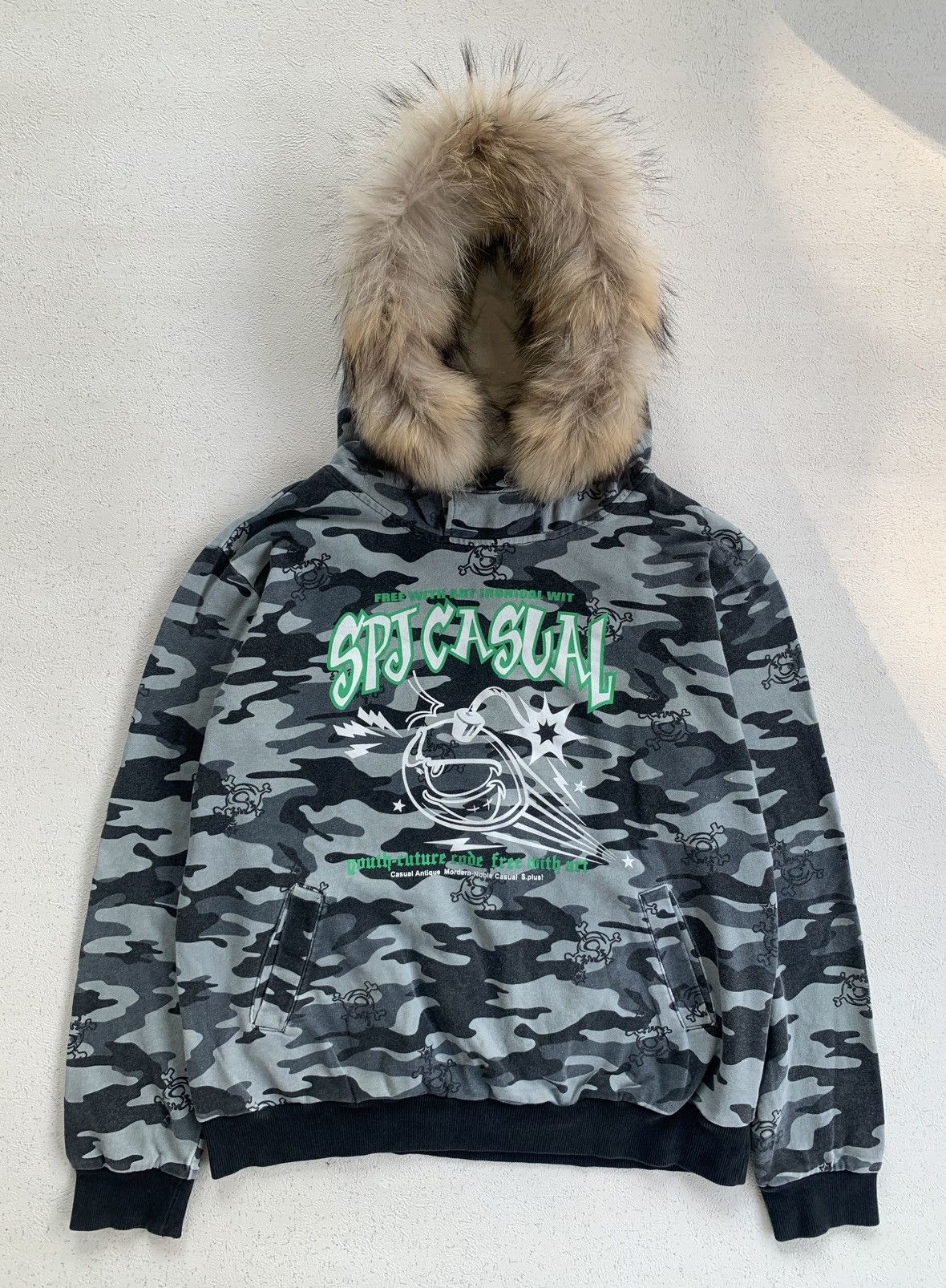 Japanese Brand Japanese S.Plus Fur Hoodie Ifsixwasnine Lgb Style Size US M / EU 48-50 / 2 - 1 Thumbnail