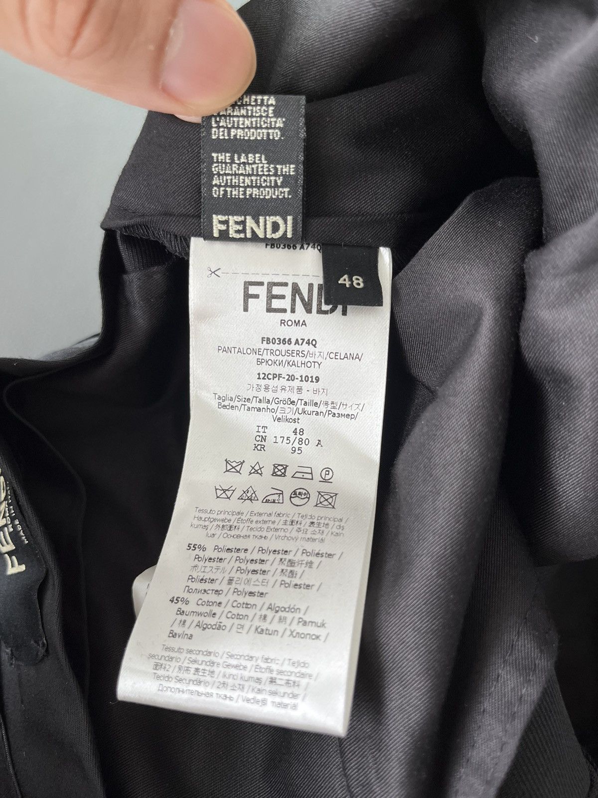Fendi Fendi Super Runway FF Logo Pant Brand New Limited Edition Size US 29 - 19 Thumbnail
