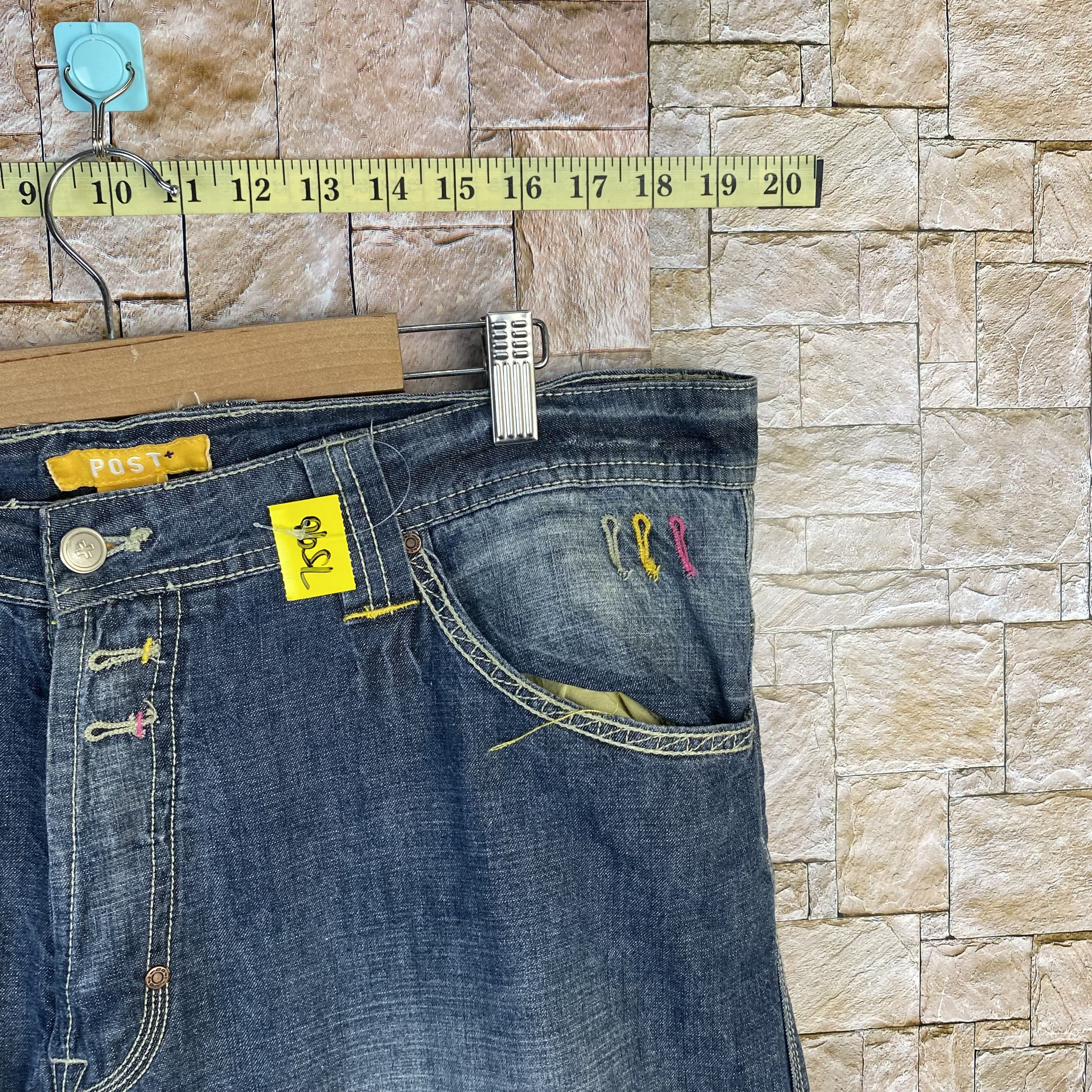 Japanese Brand Post Blue vintage Denim Pants #7590 Size US 36 / EU 52 - 6 Thumbnail