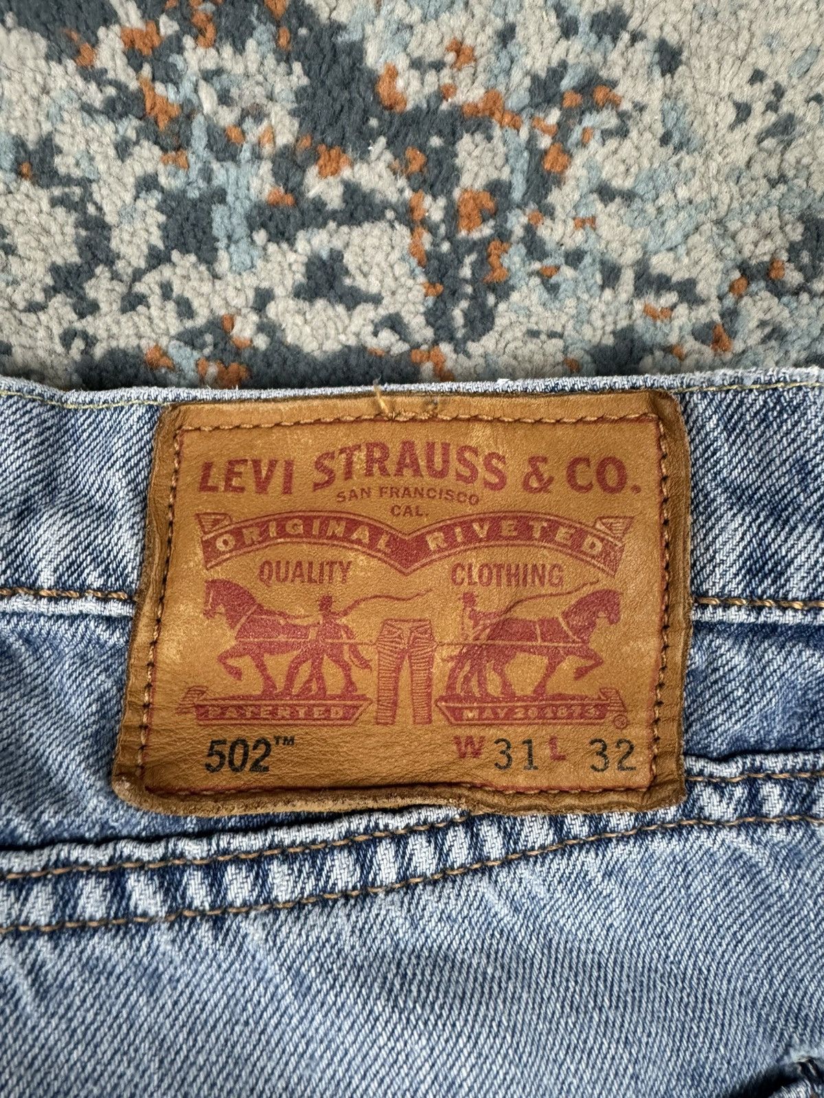 Levi's Vintage y2k Levis custom patchwork denim palm tree slim fit Size US 32 / EU 48 - 14 Thumbnail
