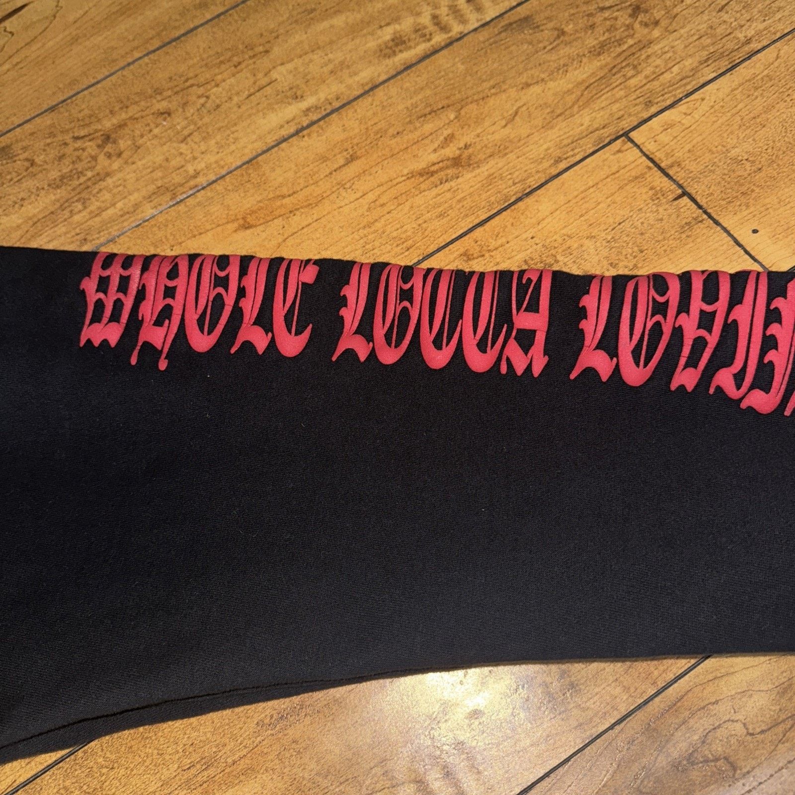 Hypebeast Kaed “Whole Lotta Lovin” Sweatpants Black M Streetwear 30x28 Size US 30 / EU 46 - 2 Thumbnail