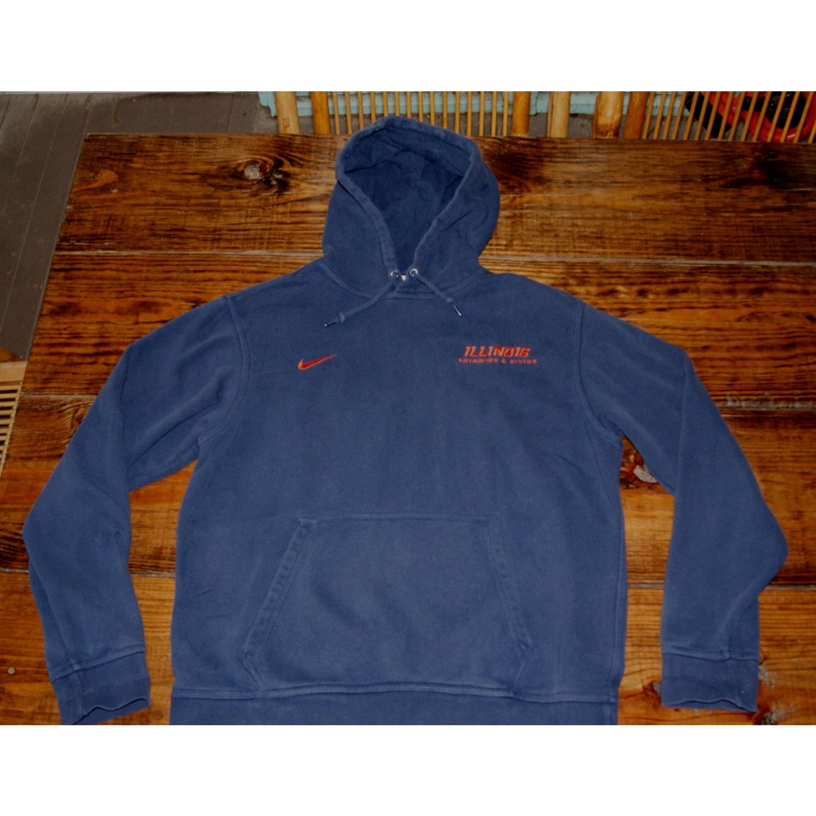 Nike ILLINOIS FIGHTING ILLINI Swim & Diving M Hoodie Sweatshirt Size US M / EU 48-50 / 2 - 3 Thumbnail