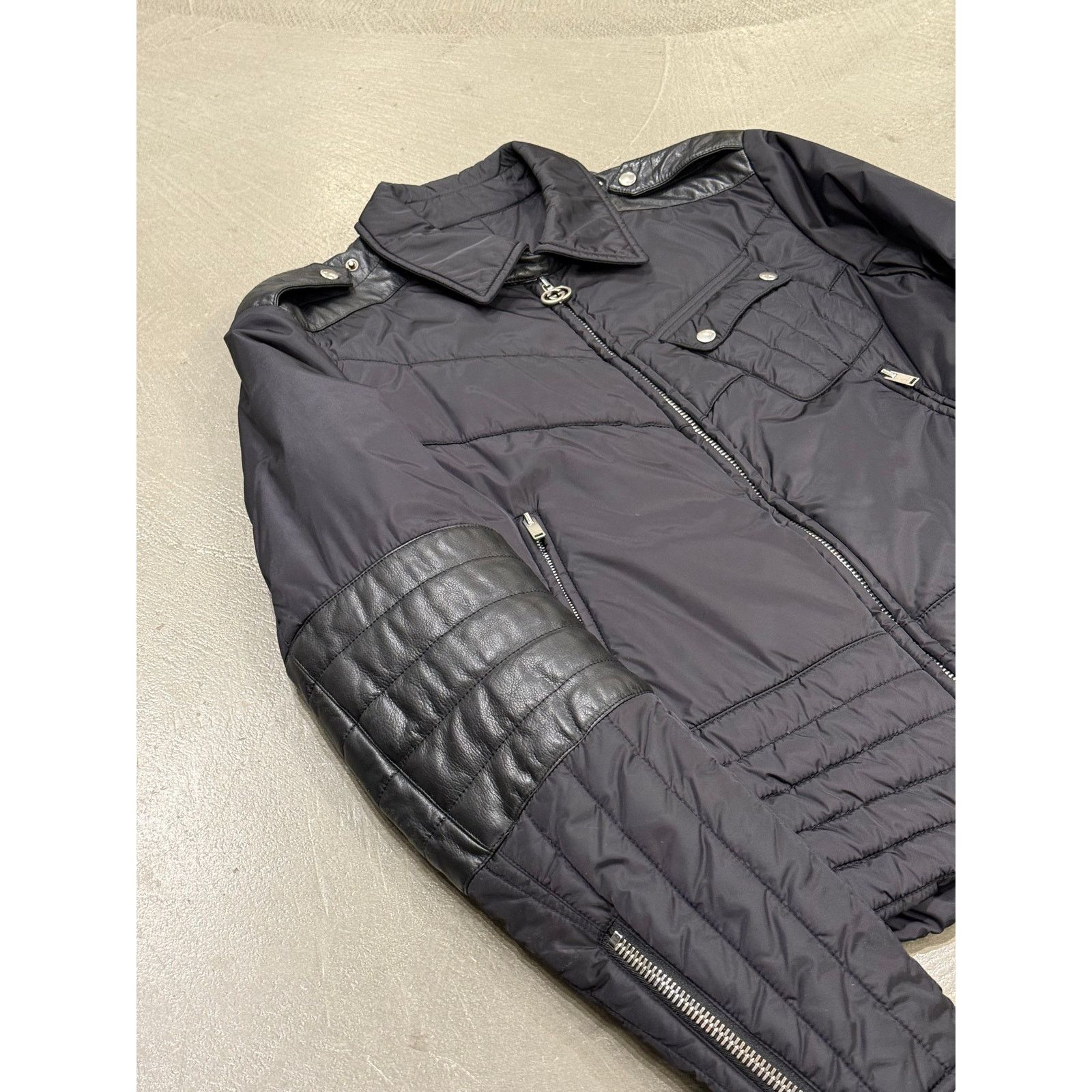 Gucci 2000s Gucci nylon puffer jacket with leather details Size XL / US 12-14 / IT 48-50 - 4 Thumbnail