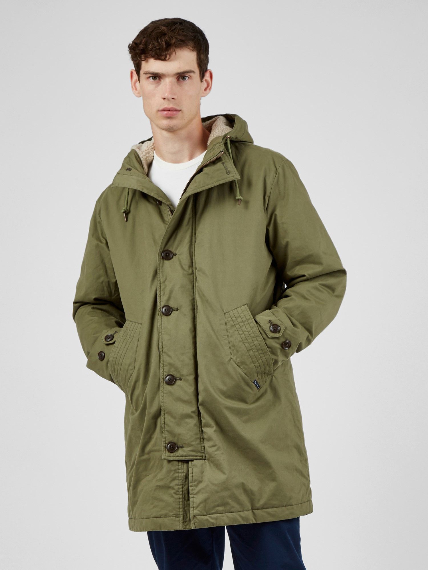 Ben Sherman Ben Sherman N3B Green Hemp Military Hemp Parka Jacket Size US XL / EU 56 / 4 - 6 Thumbnail