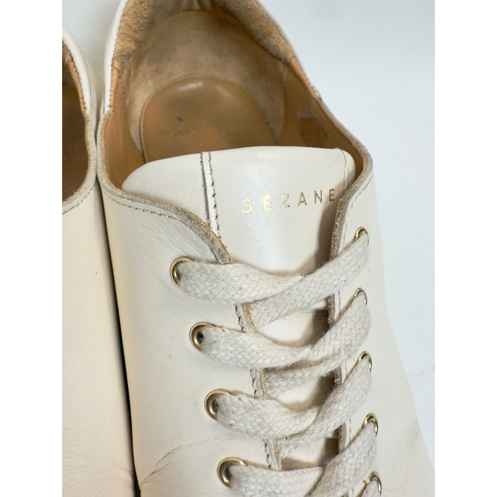 Sezane Sezane Jack Trainers Leather Sneakers size 9 $170 Sold Out Size US 9 / IT 39 - 9 Thumbnail