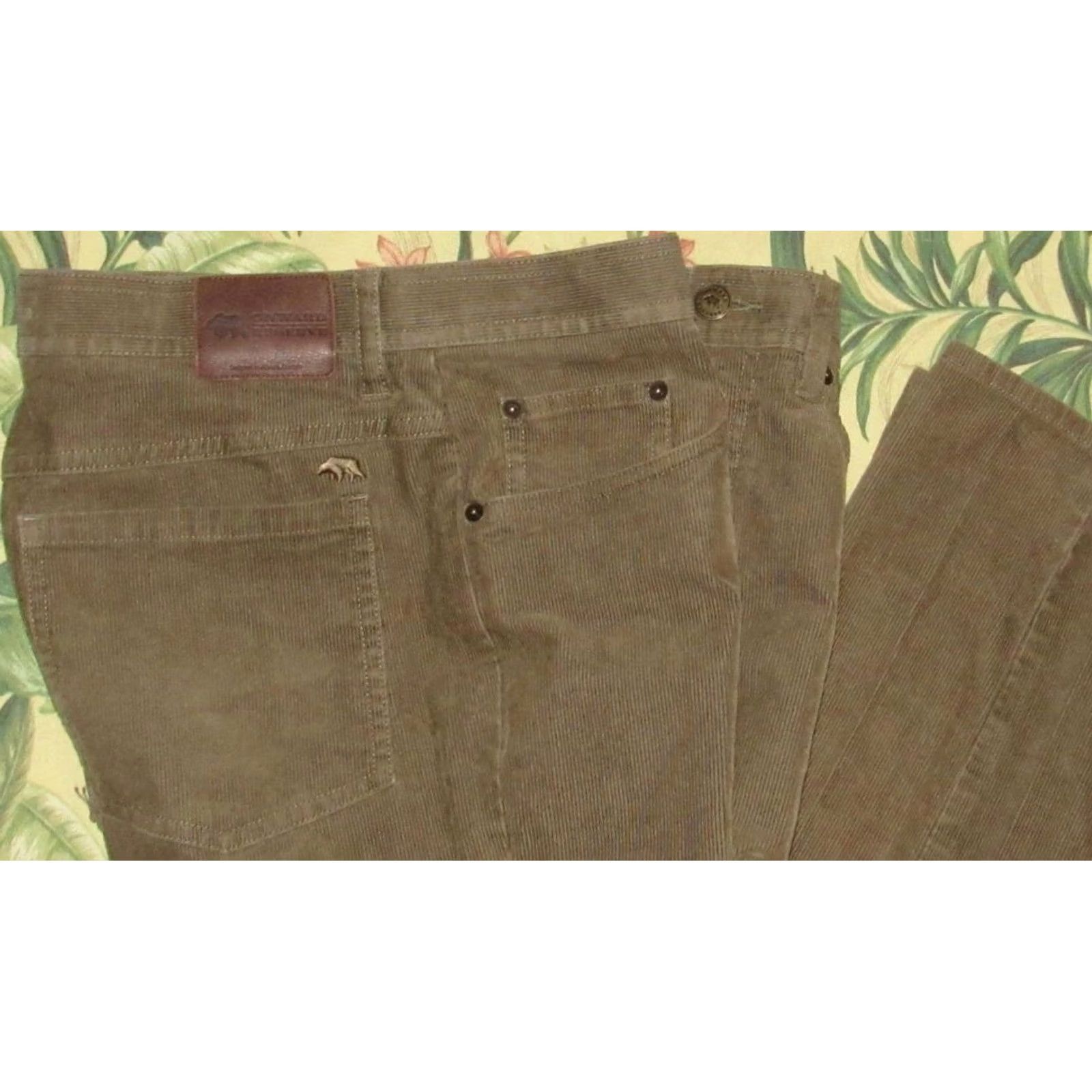 Vintage ONWARD RESERVE Brown Corduroy Pants 34 x 30 Shirt Mens 34x30 Brown Corduroy 98% Cotton 2% Spandex 30 Inseam Chino Vintage Event 90s Size US 34 / EU 50 - 2 Thumbnail
