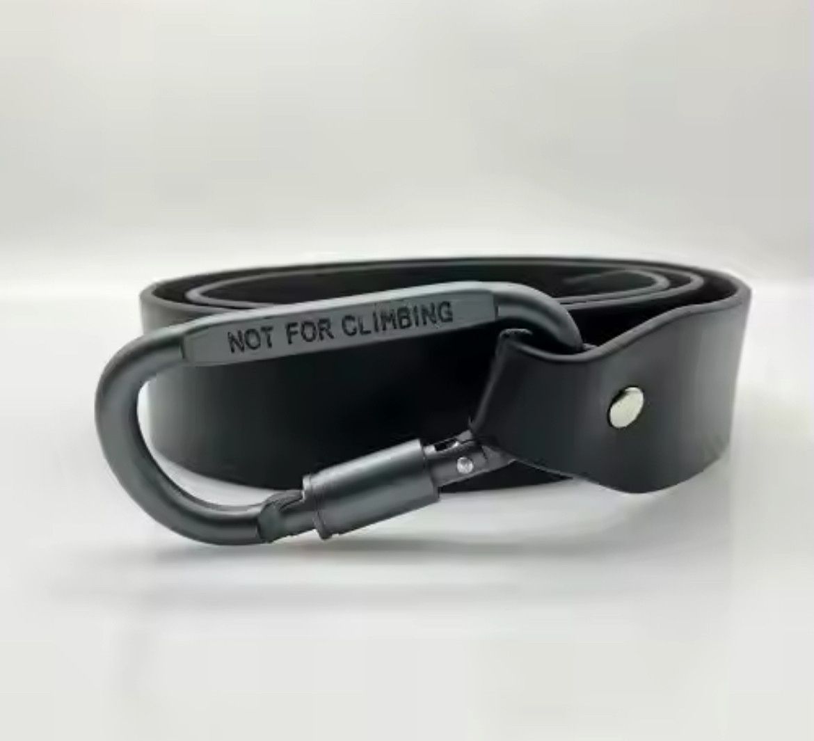Leather × Vintage PU Leather Carabiner Belt Size ONE SIZE - 6 Thumbnail