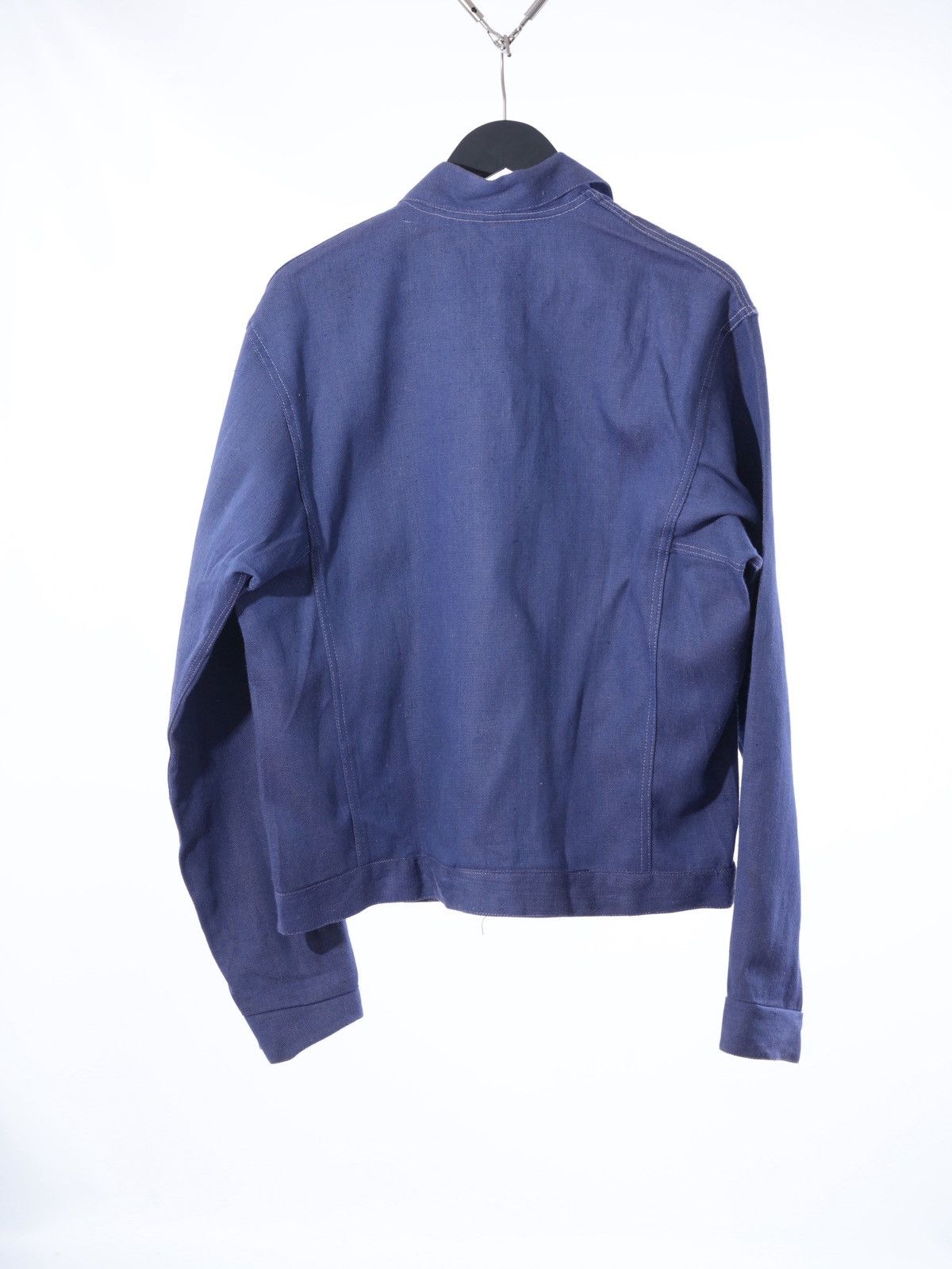 Vintage Vintage Blue German Chore Jacket SANFOR Cotton Workwear Size US L / EU 52-54 / 3 - 9 Thumbnail