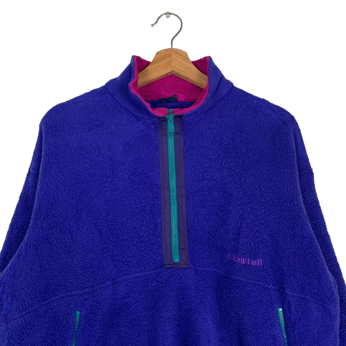 Japanese Brand MONT-BELL Polarplus Half Zip Pullover Fleece Jumper #0008-C1 Size US S / EU 44-46 / 1 - 3 Thumbnail