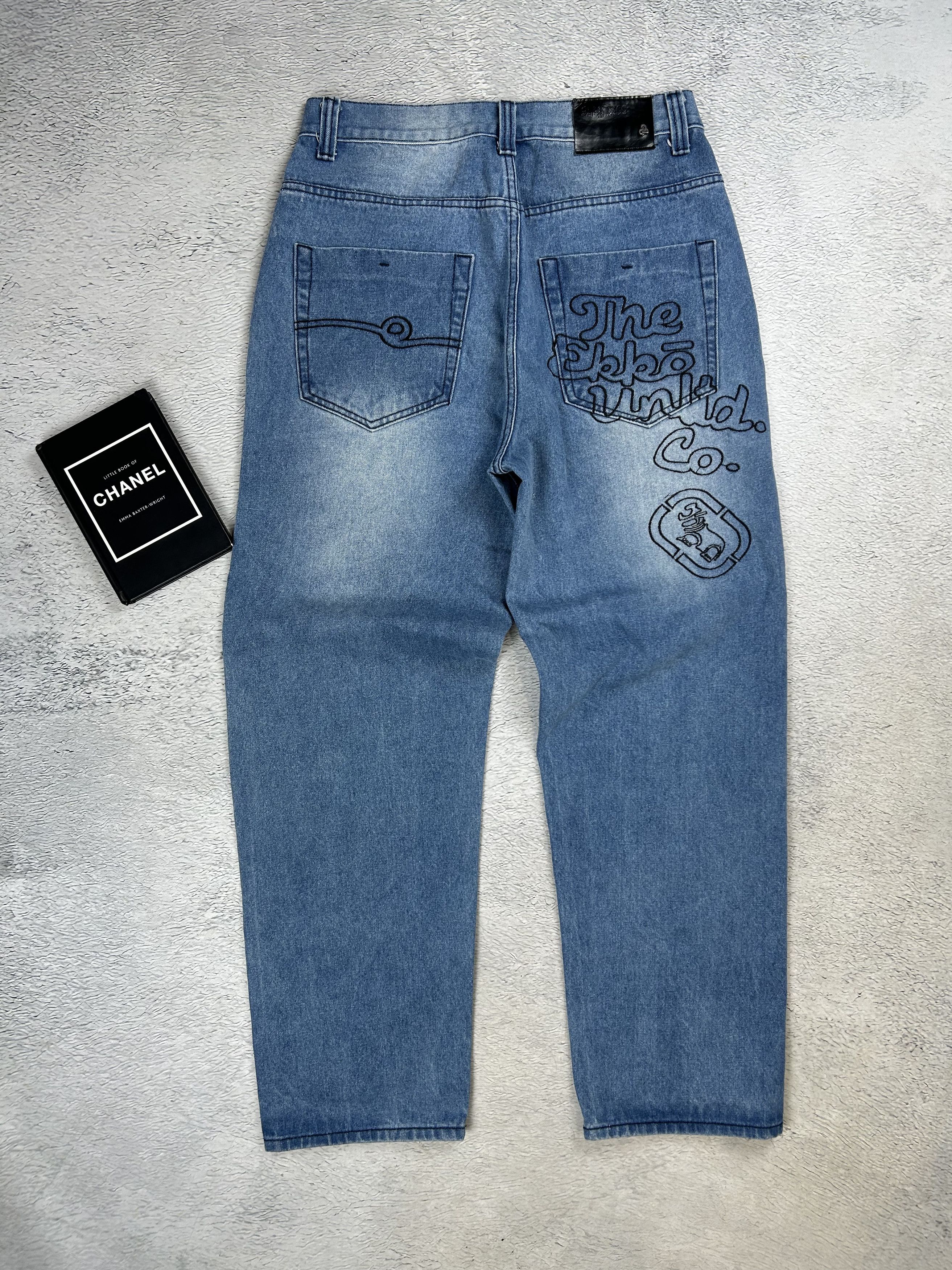 JNCO × Japanese Brand Vintage Drill jeans Ecko Unltd. style Baggy Skate AOP Rap Size US 34 / EU 50 - 2 Thumbnail