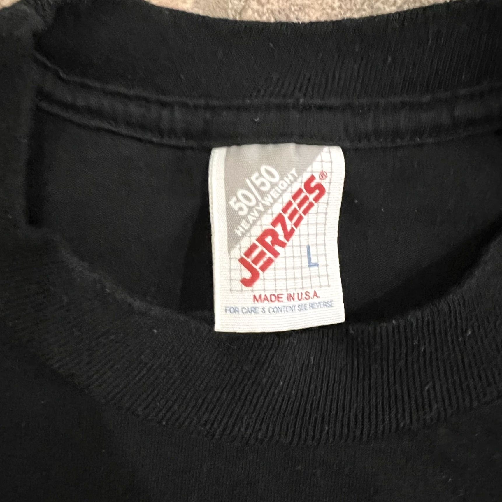 Jerzees VINTAGE Jerzees T-Shirt USA Black L Mens 1994 Solstice Run 2nd Annual Size US L / EU 52-54 / 3 - 3 Thumbnail