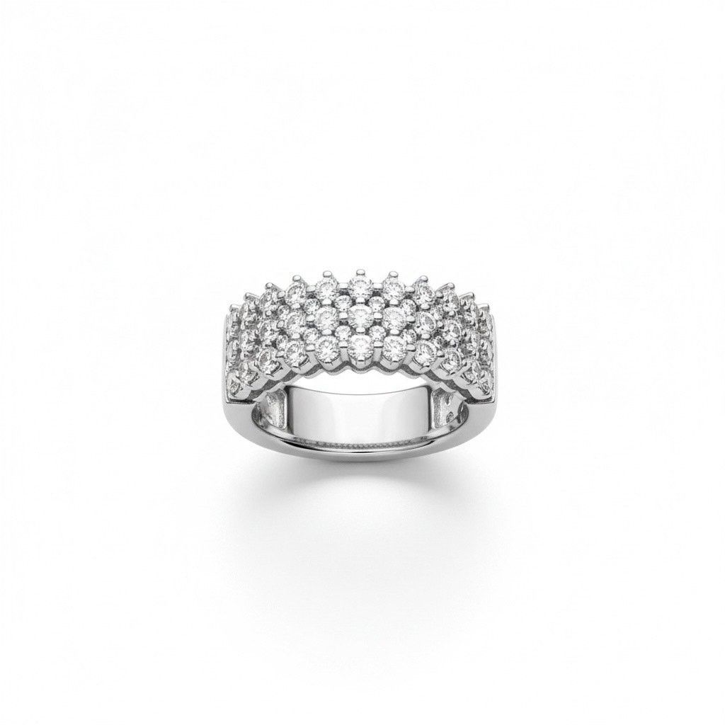 Other I.N.C. International Concepts Silver Tone Crystal Pavé Band Size ONE SIZE - 1 Thumbnail