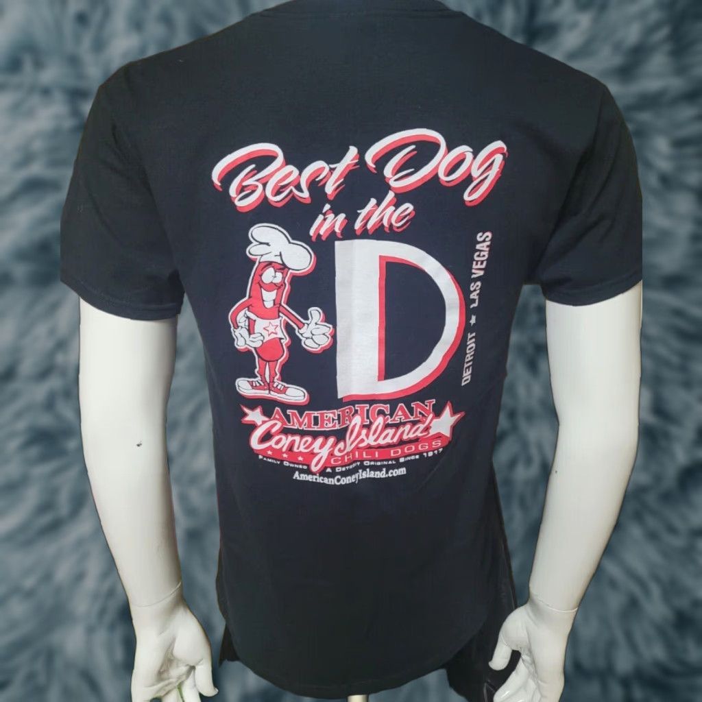 Jerzees American Coney Island Detroit MI T Shirt Medium Black Jerzees Shirt Mens Diner Restaurants 90s? Size US M / EU 48-50 / 2 - 1 Thumbnail