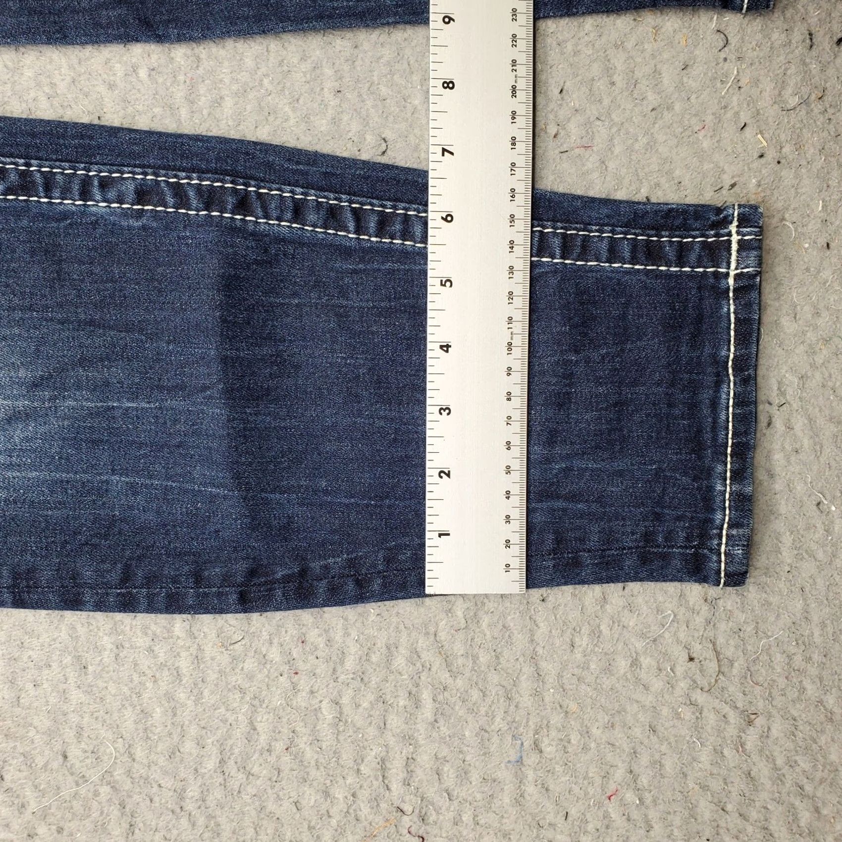 Vintage VIGOSS Womens 6 Jeans Blue Denim Heritage Fit Embellished Pockets Boyfriend 5-Pocket Size 6/29 Stretch Casual Pants Size 28" / US 6 / IT 42 - 5 Thumbnail