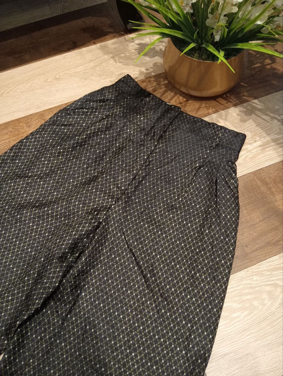 Fendi FENDI BLACK LUXURY SILK WIDE LEG TROUSERS PANTS Size 25" / US 0 / IT 36 - 4 Thumbnail