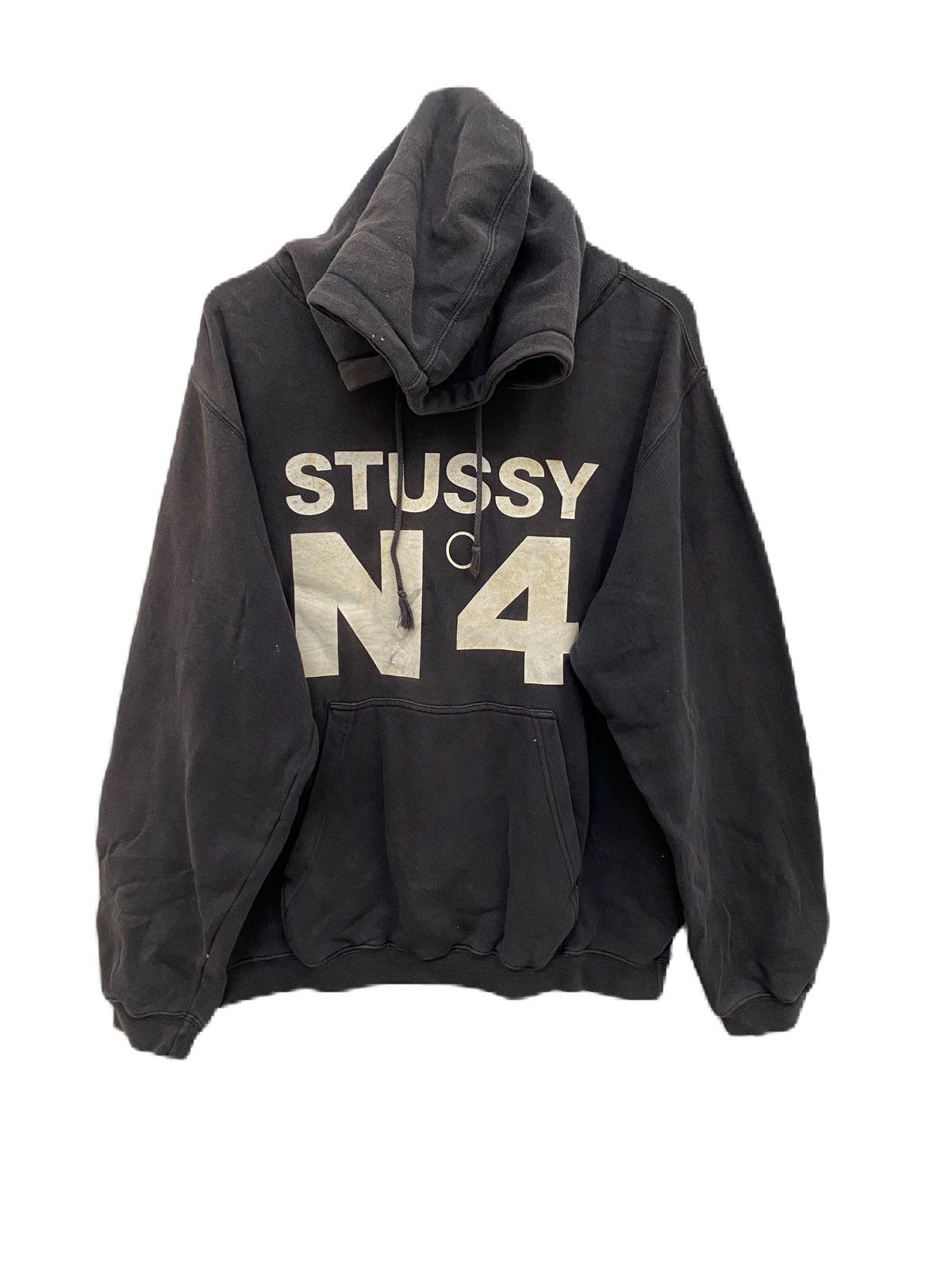 Stussy STUSSY NO. 4 HOODIES THRASHED SUN DEFECT RARE Size US M / EU 48-50 / 2 - 1 Thumbnail