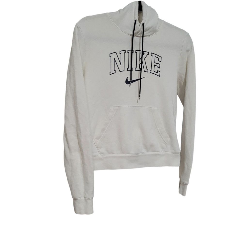 Nike Nike Girl’s Long-Sleeves White Hoodie Sweatshirt Small Size S / US 4 / IT 40 - 4 Thumbnail